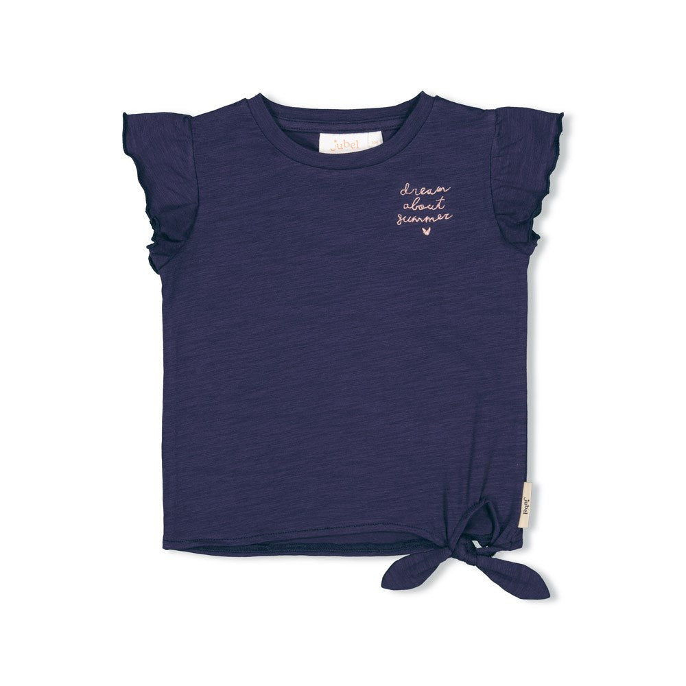 Meisjes T-shirt - Dream About Summer van Jubel in de kleur Marine in maat 128.