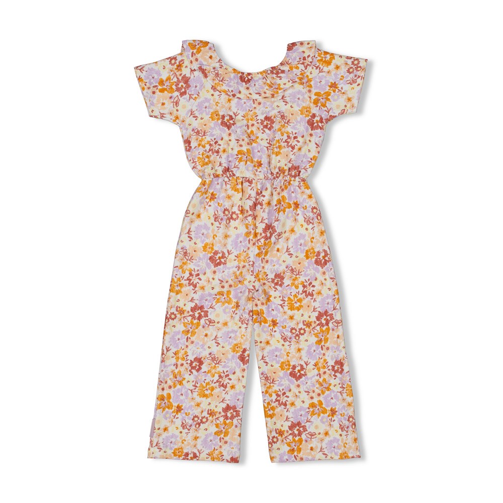 Meisjes Jumpsuit AOP - Sunny Side Up van Jubel in de kleur Offwhite in maat 128.