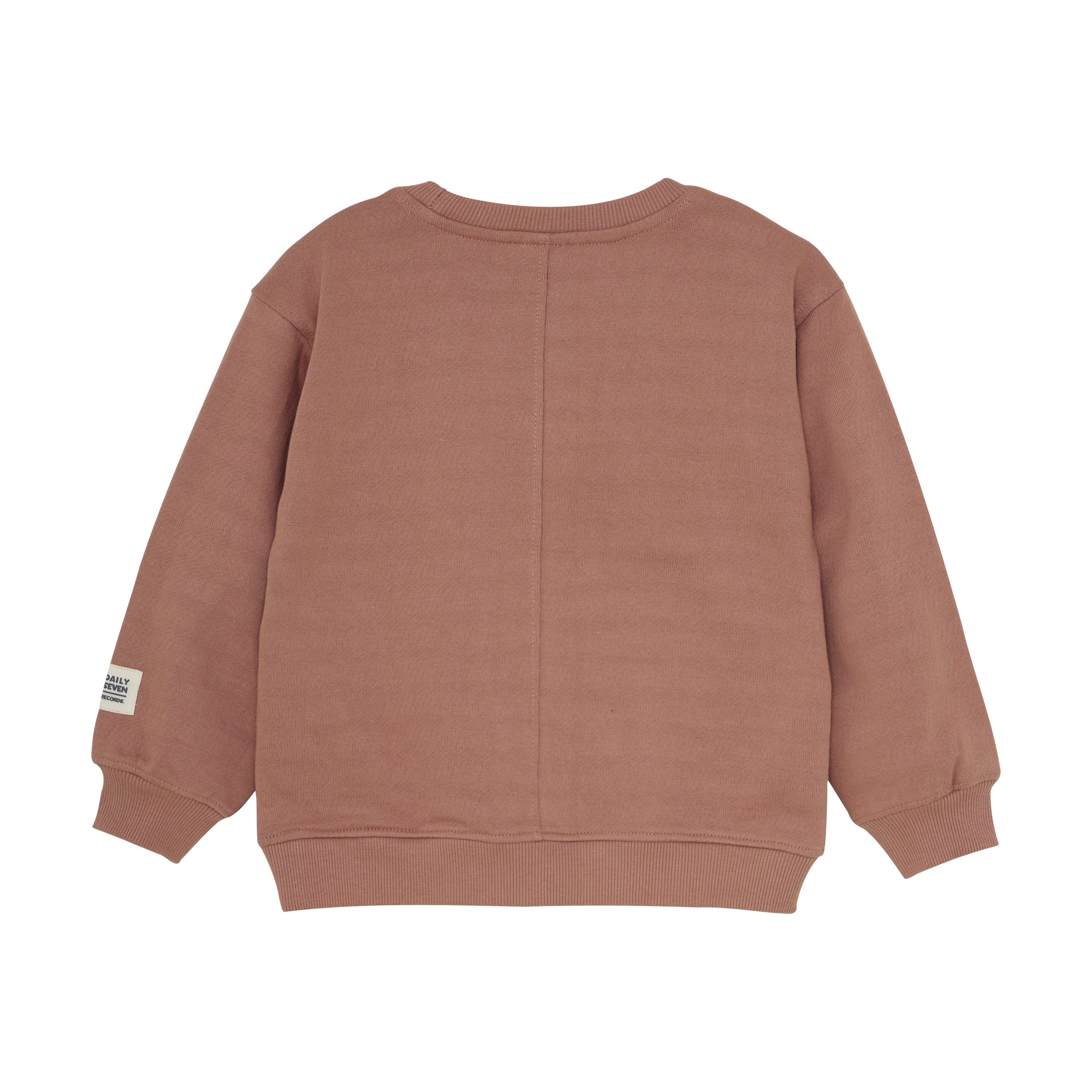 Jongens Oversized Sweater Artwork van Daily7 in de kleur Burlwood in maat 128.