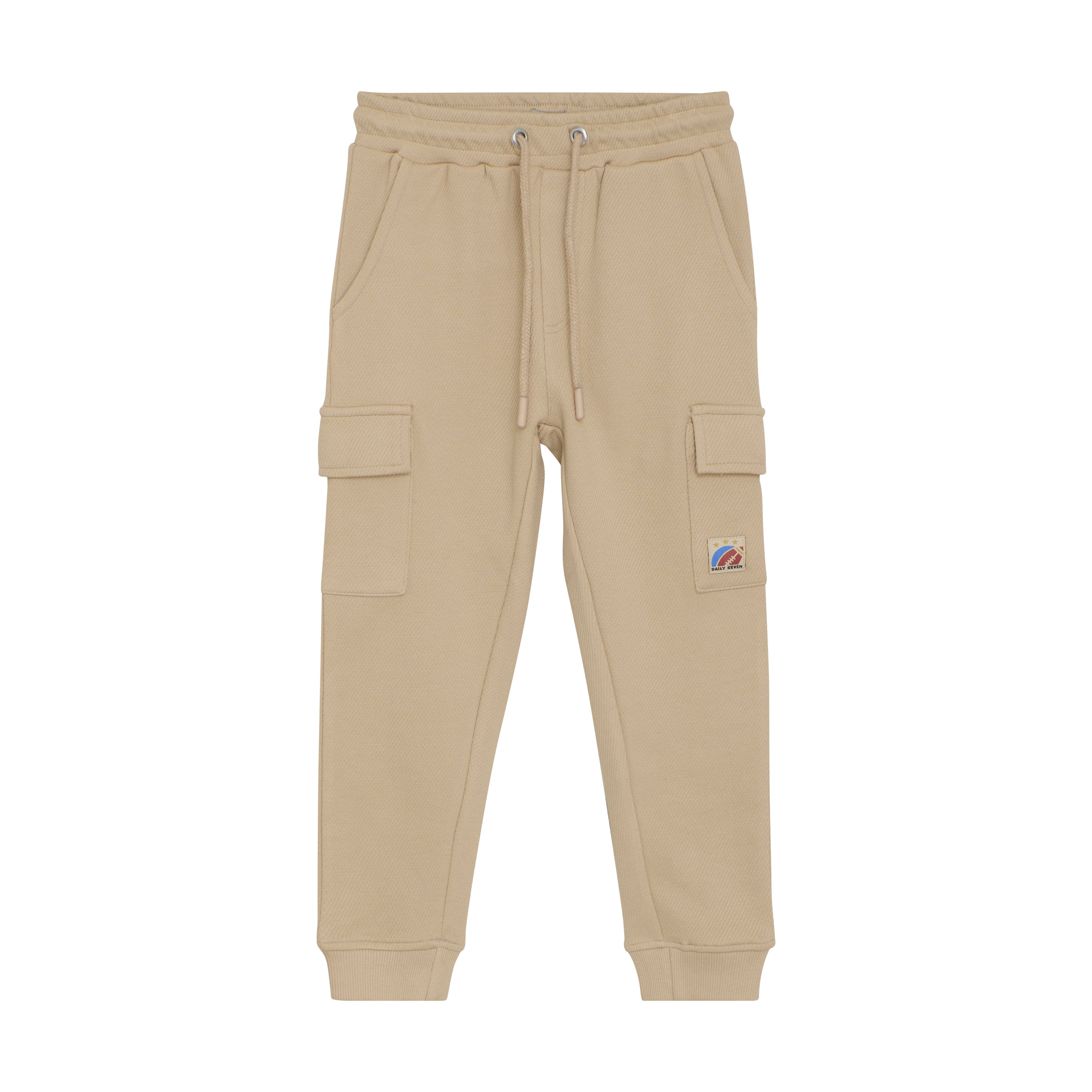 Jongens Cargo Pants Structure van Daily7 in de kleur Latte Sand in maat 128.