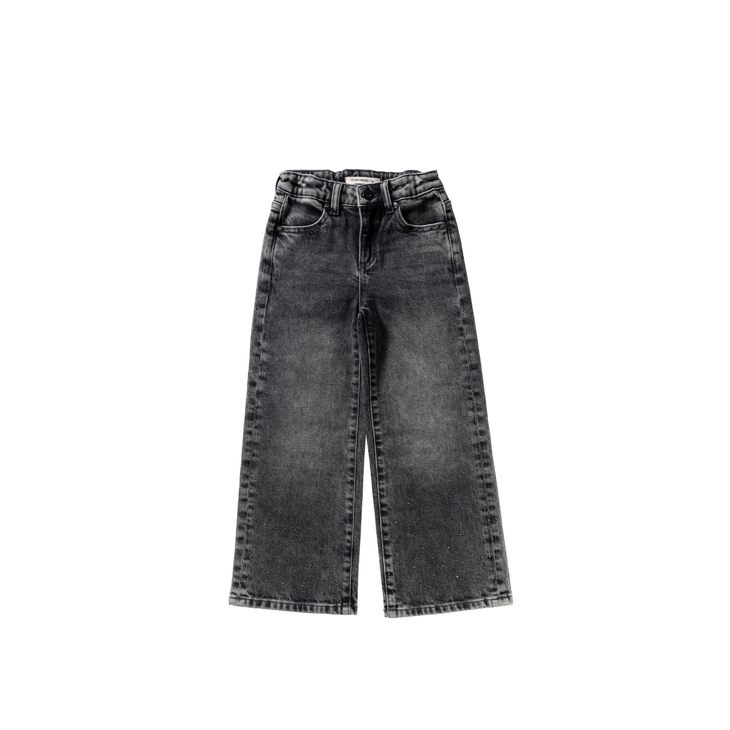 Your Wishes Stretch Denim | Wide Leg Glitter Jeans