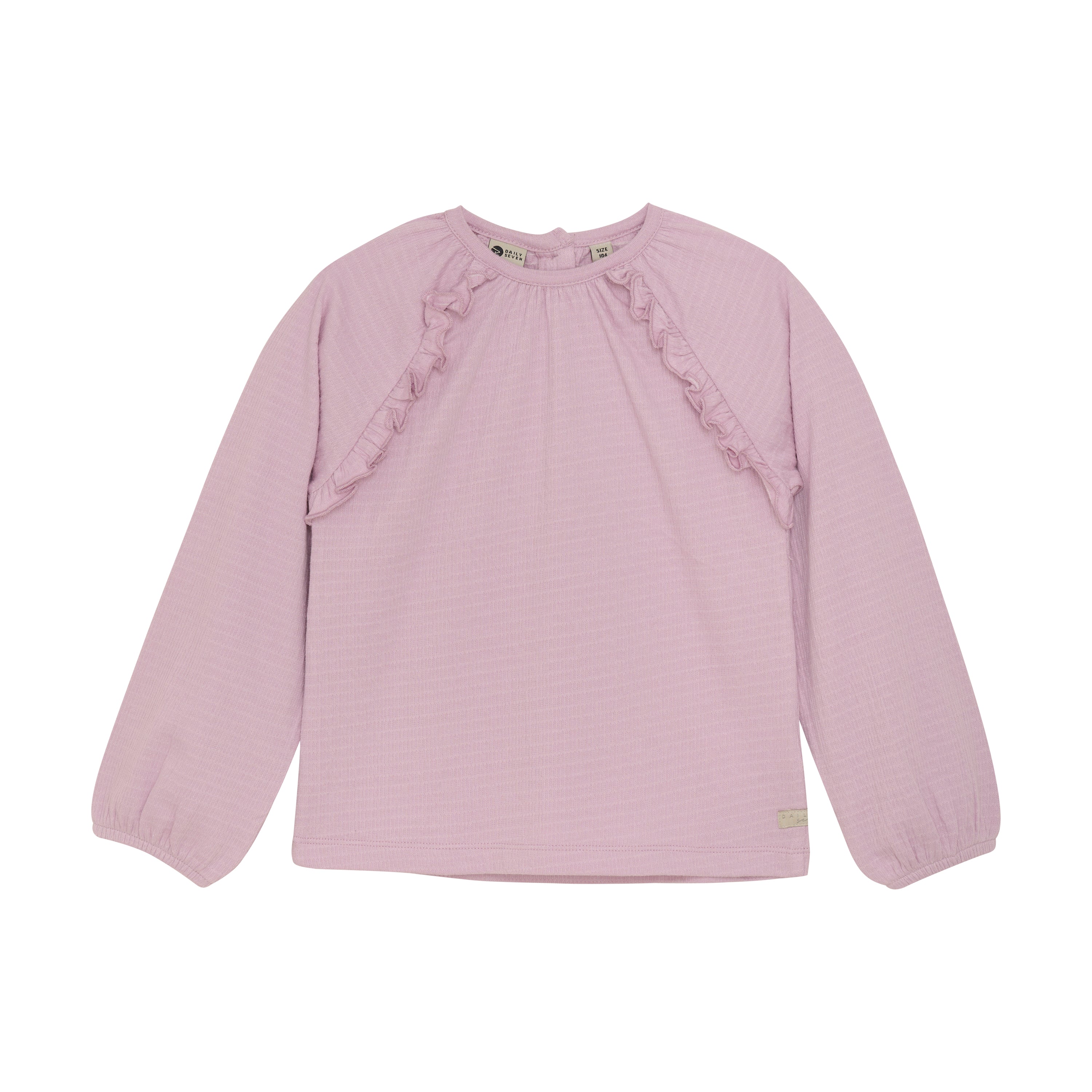Meisjes T-shirt Longsleeve Structure van Daily7 in de kleur Dusty Lilac in maat 128.