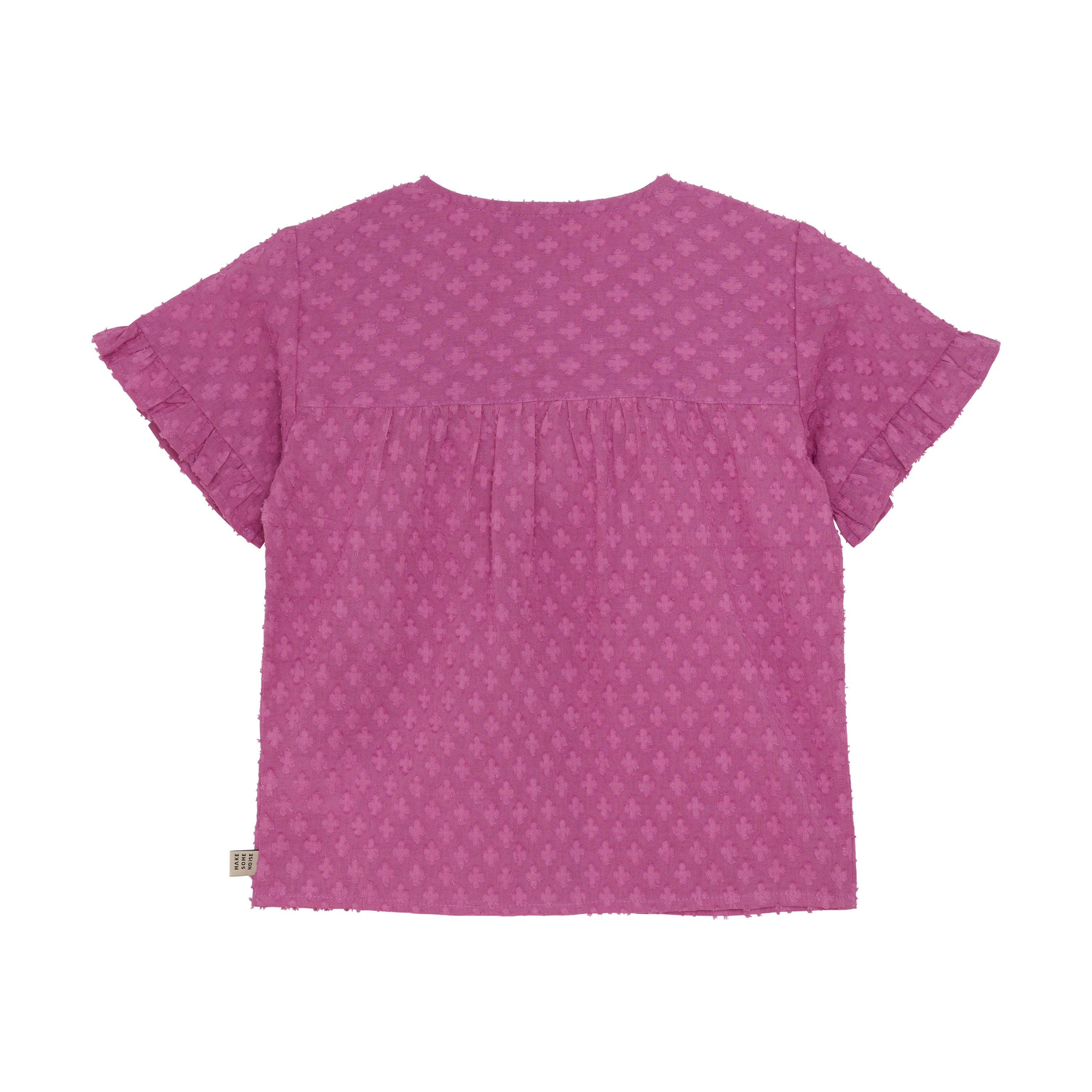 Meisjes Shirt Embroidery van Daily7 in de kleur Cherry Purple in maat 128.