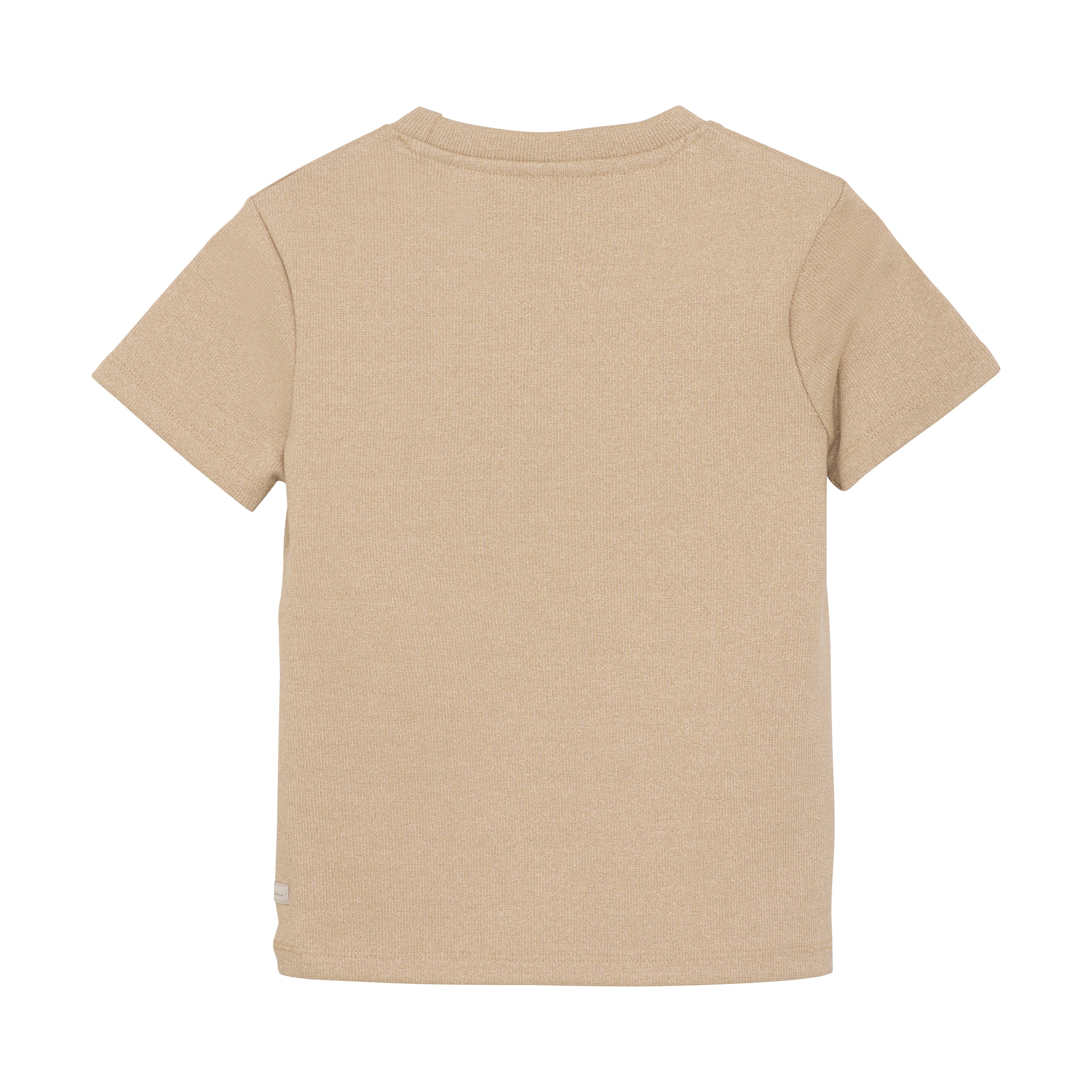 Meisjes T-shirt Glitter van Daily7 in de kleur Latte Sand in maat 128.