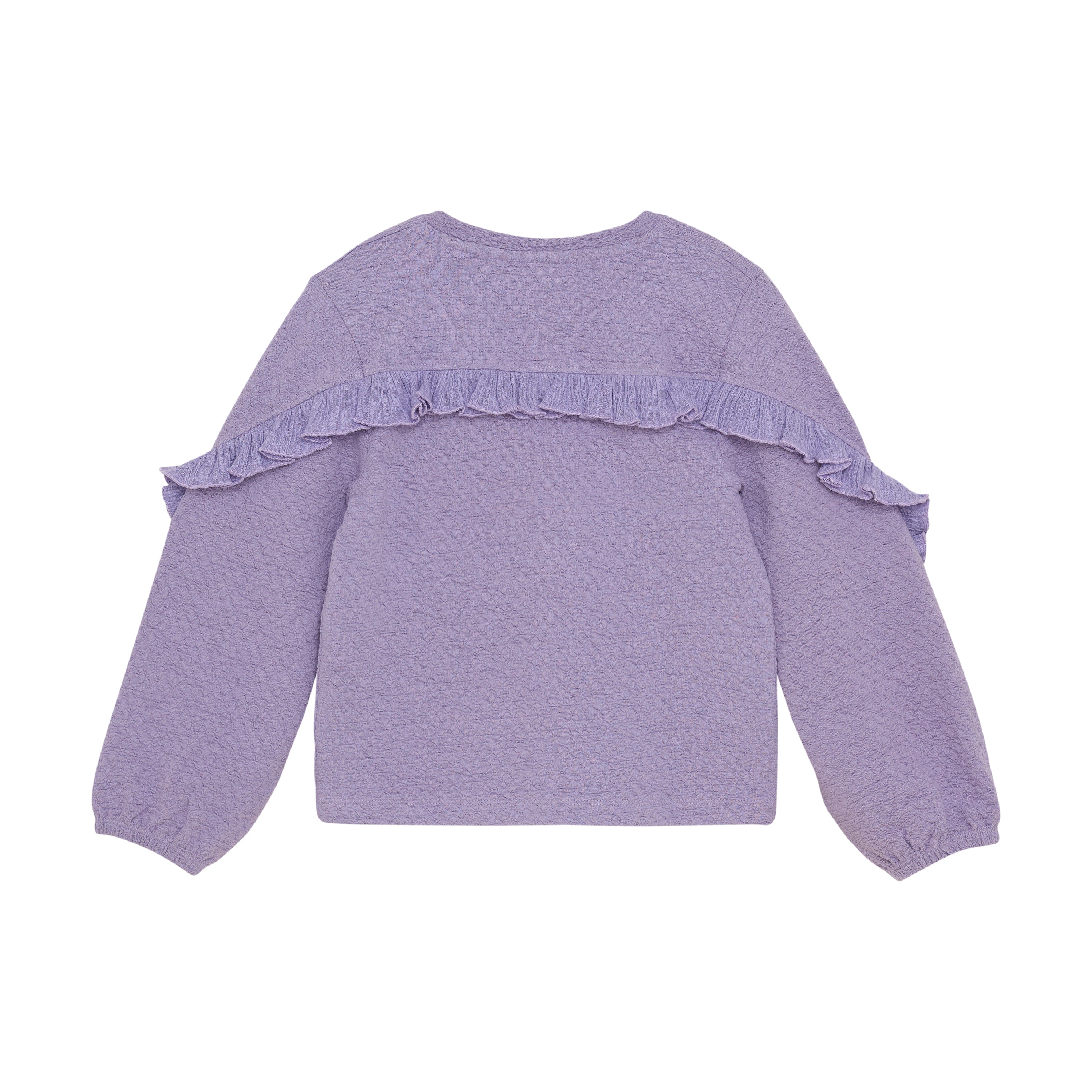 Meisjes T-shirt Longsleeve Ruffle van Daily7 in de kleur Daybreak in maat 128.