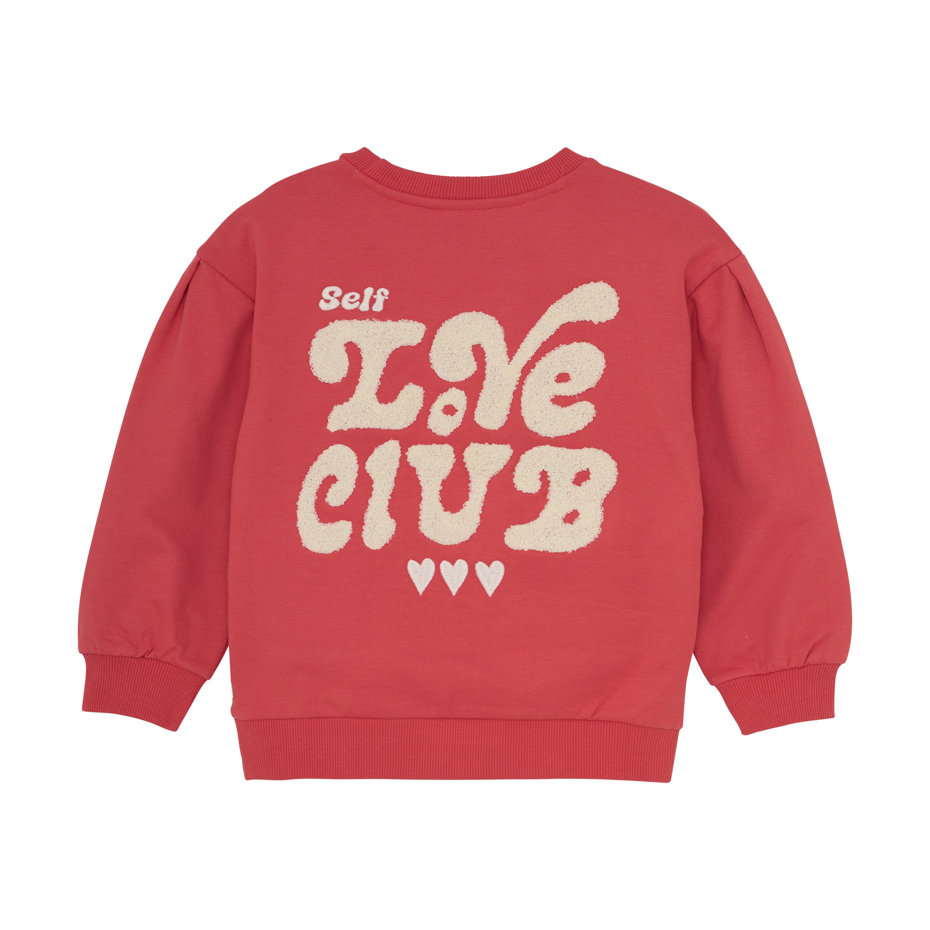 Meisjes Sweater Brushed Print van Daily7 in de kleur Baked Apple in maat 128.