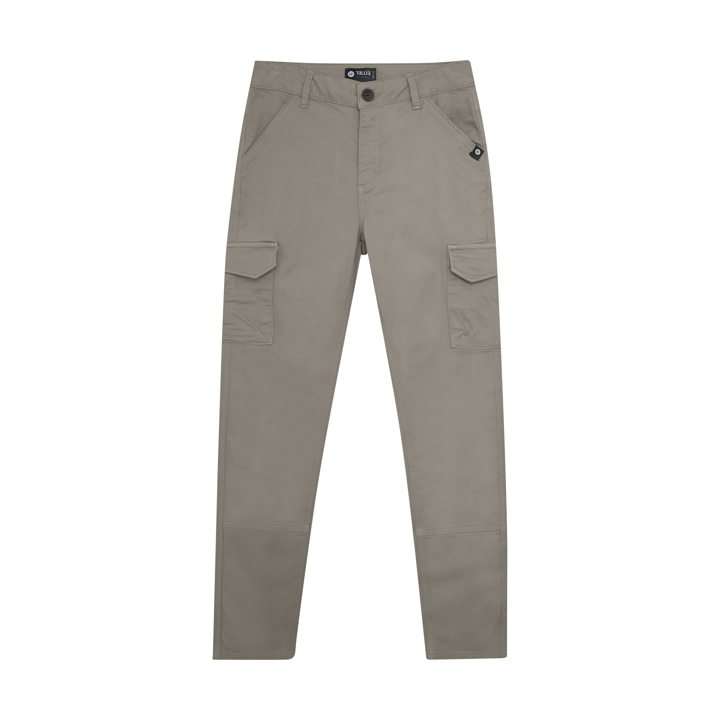 Jongens Cargo Pants Rellix van Rellix in de kleur Smoked Pearl in maat 188.