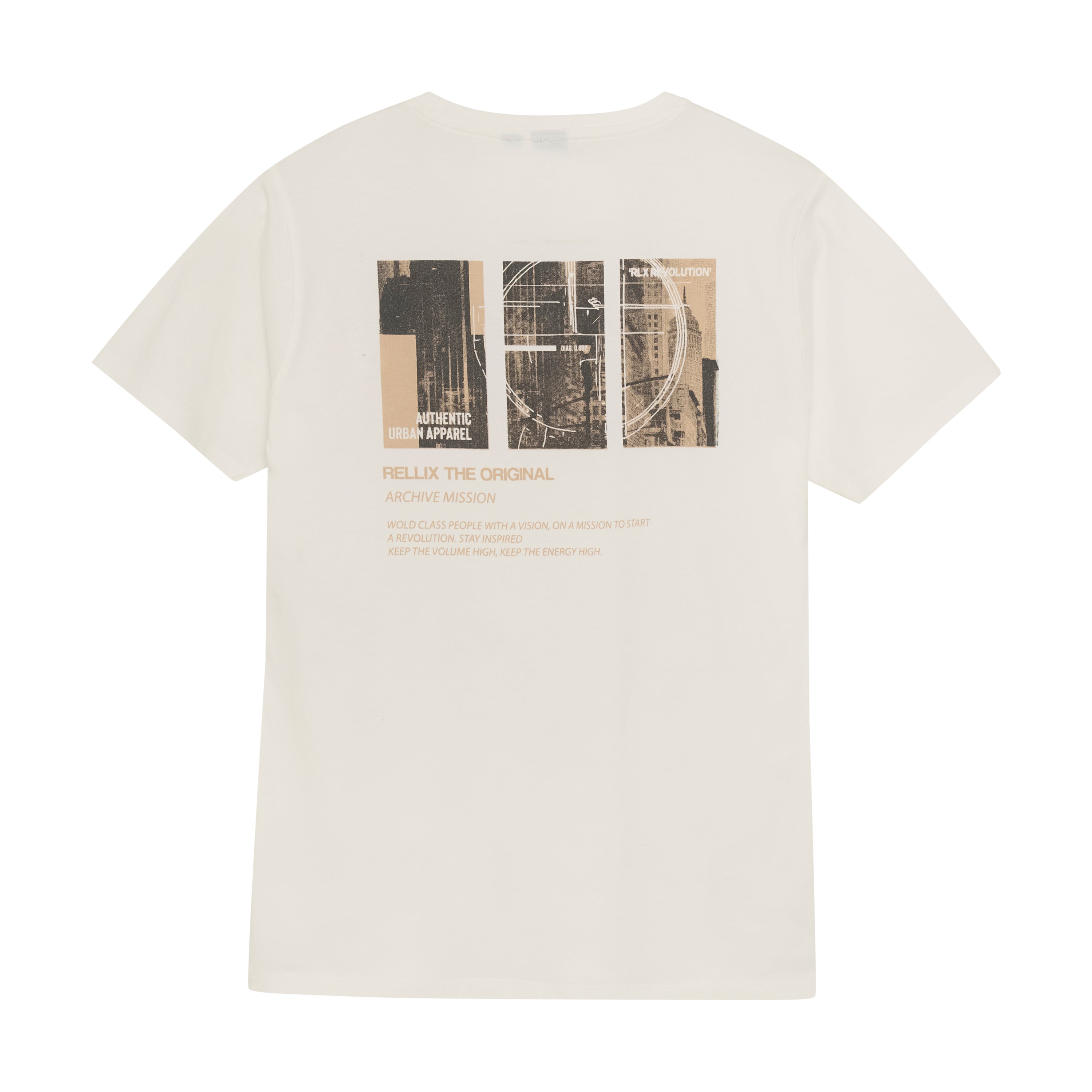 Jongens T-shirt RLX Backprint van Rellix in de kleur White in maat 188.