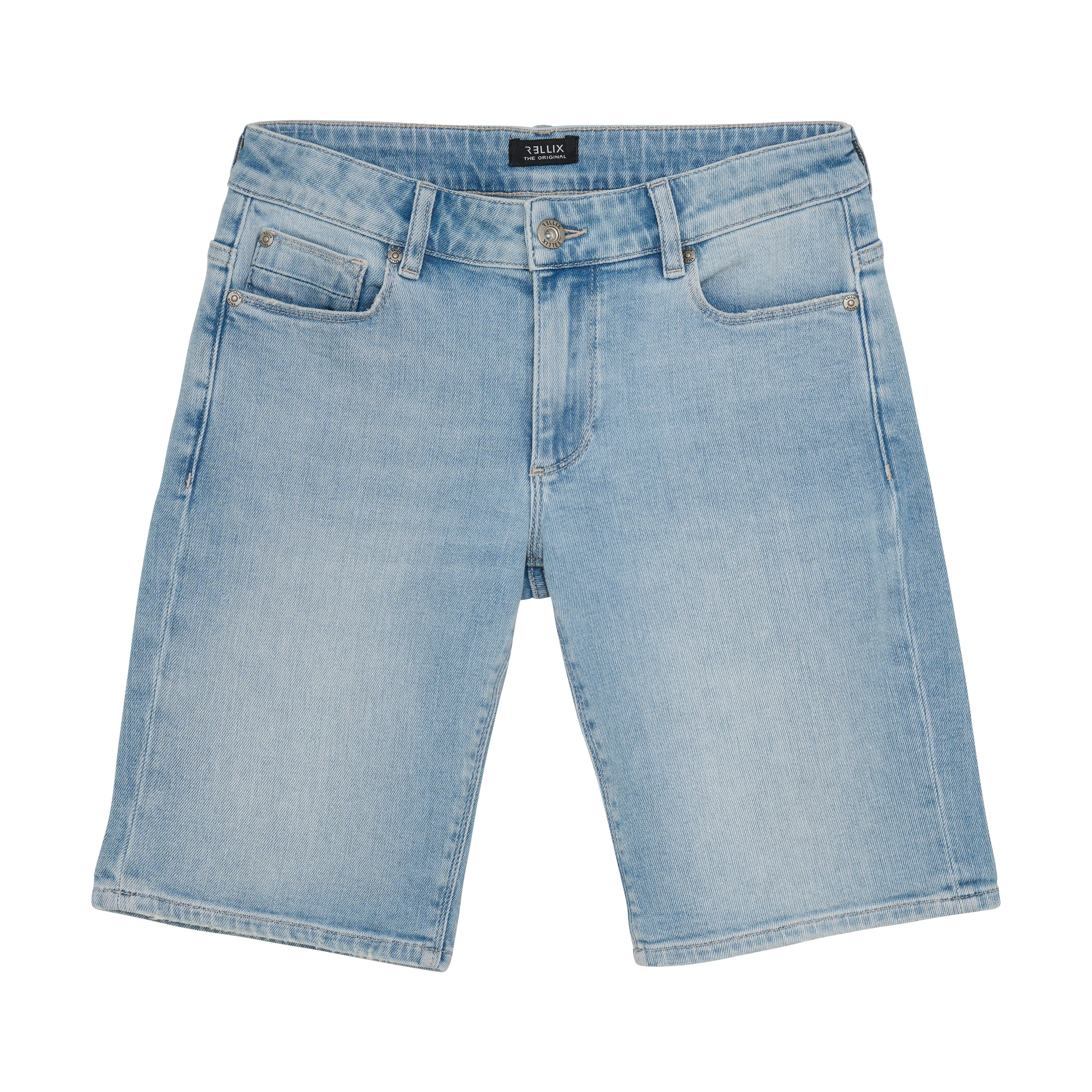 Jongens Denim Shorts Light Blue van Rellix in de kleur Light Denim Blue in maat 188.