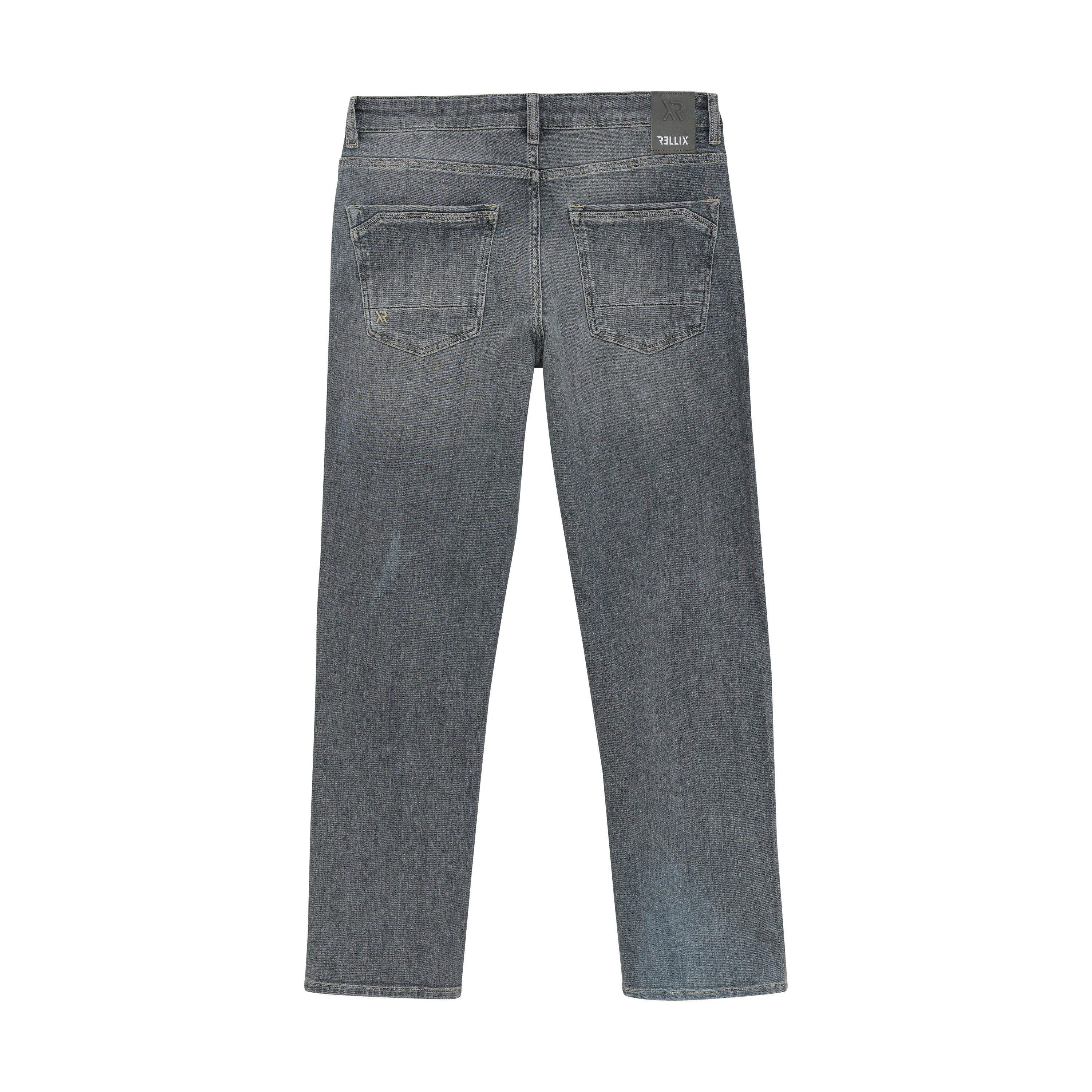 Jongens 2815 Loose Wide Fit Jeans van Rellix in de kleur Used Grey Denim in maat 188.