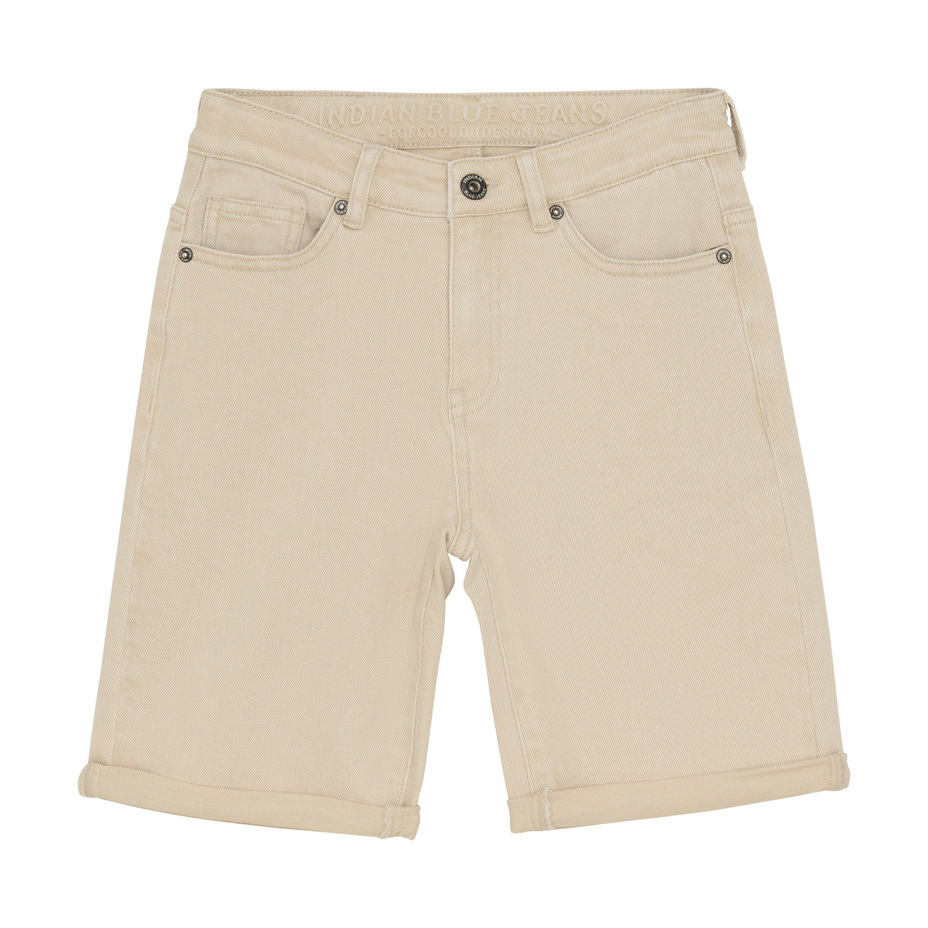 Indian Blue Jeans Denim Wide Shorts Sand