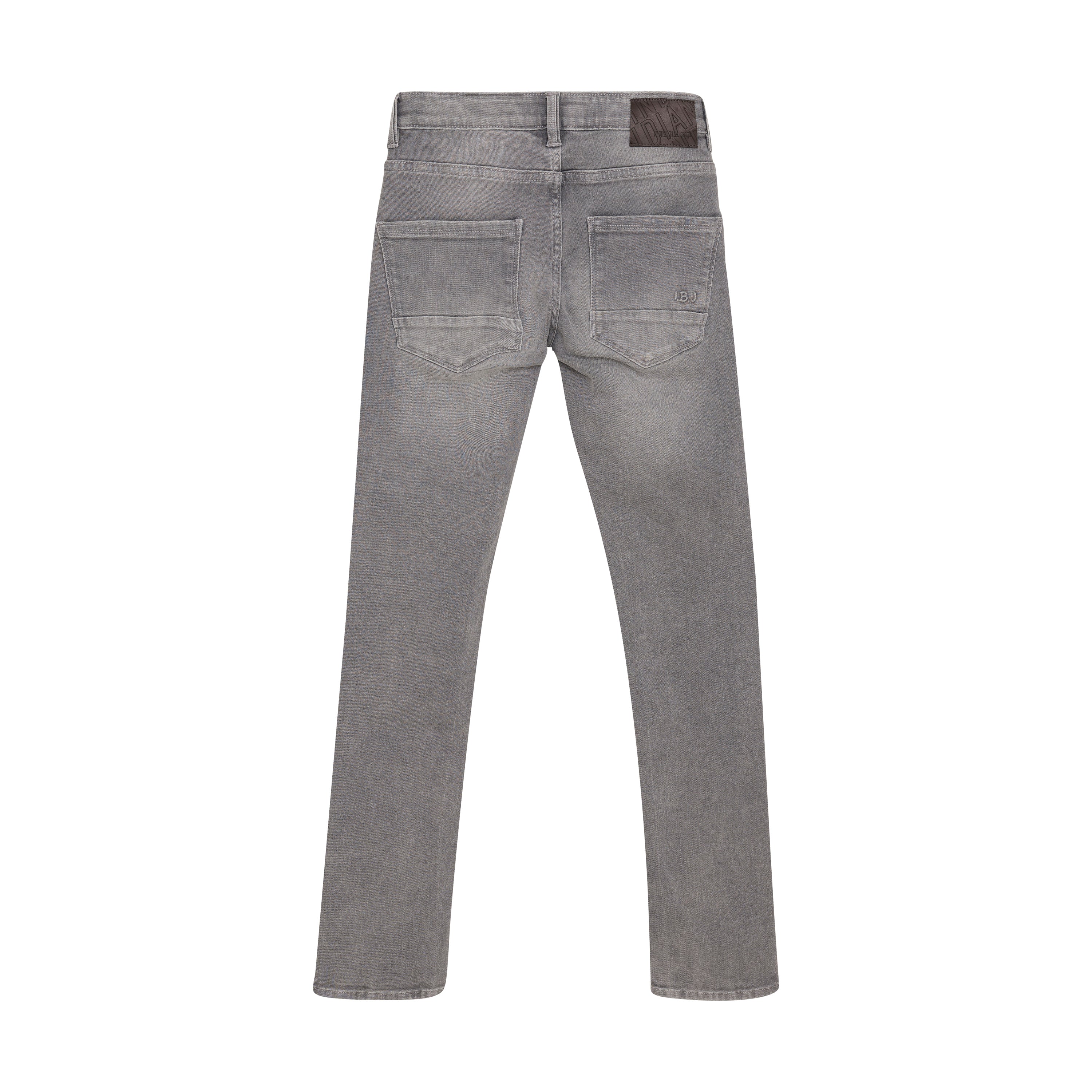 Jongens 2747 Skinny Fit Grey Jeans van Indian Blue Jeans in de kleur Light Grey Denim in maat 176.