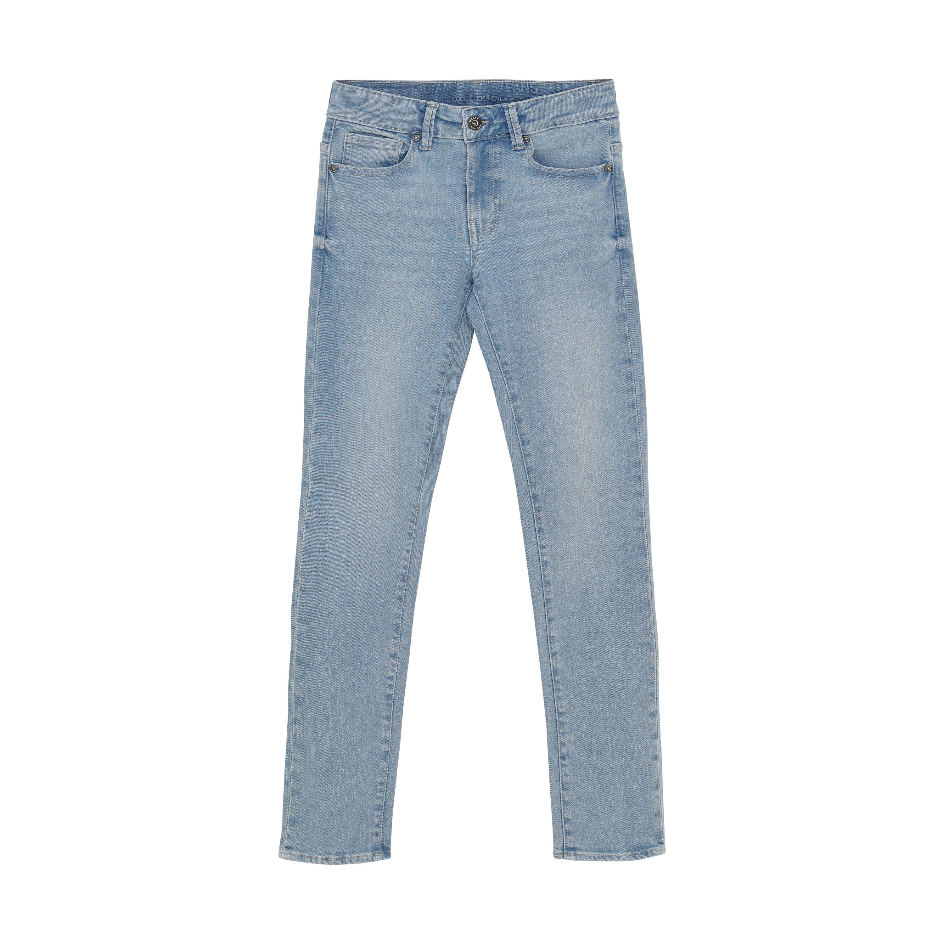 Jongens 2690 Straight Fit Light Jeans van Indian Blue Jeans in de kleur Light Denim Blue in maat 176.