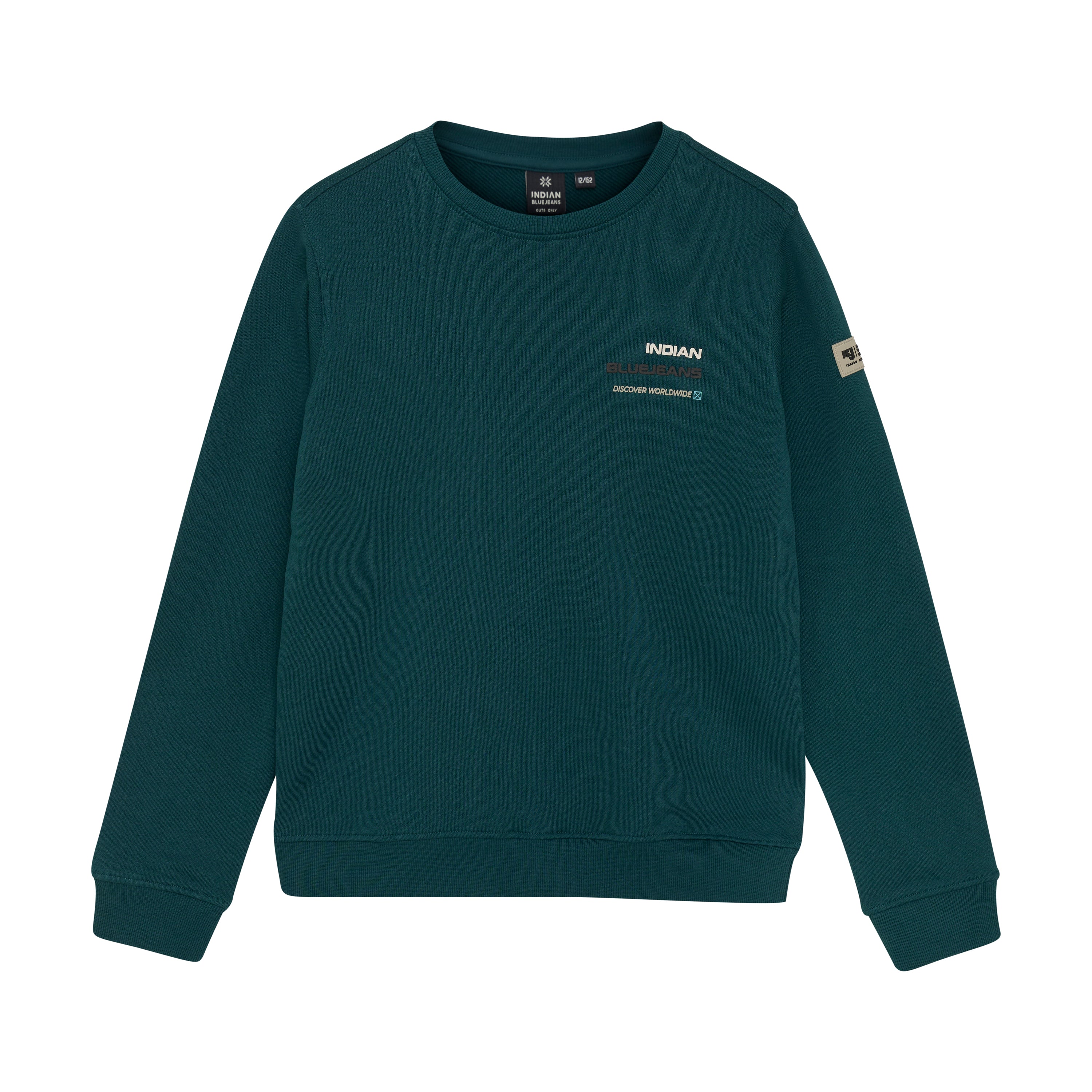 Jongens Loose fit Sweat Backprint van Indian Blue Jeans in de kleur Gulf Coast in maat 176.