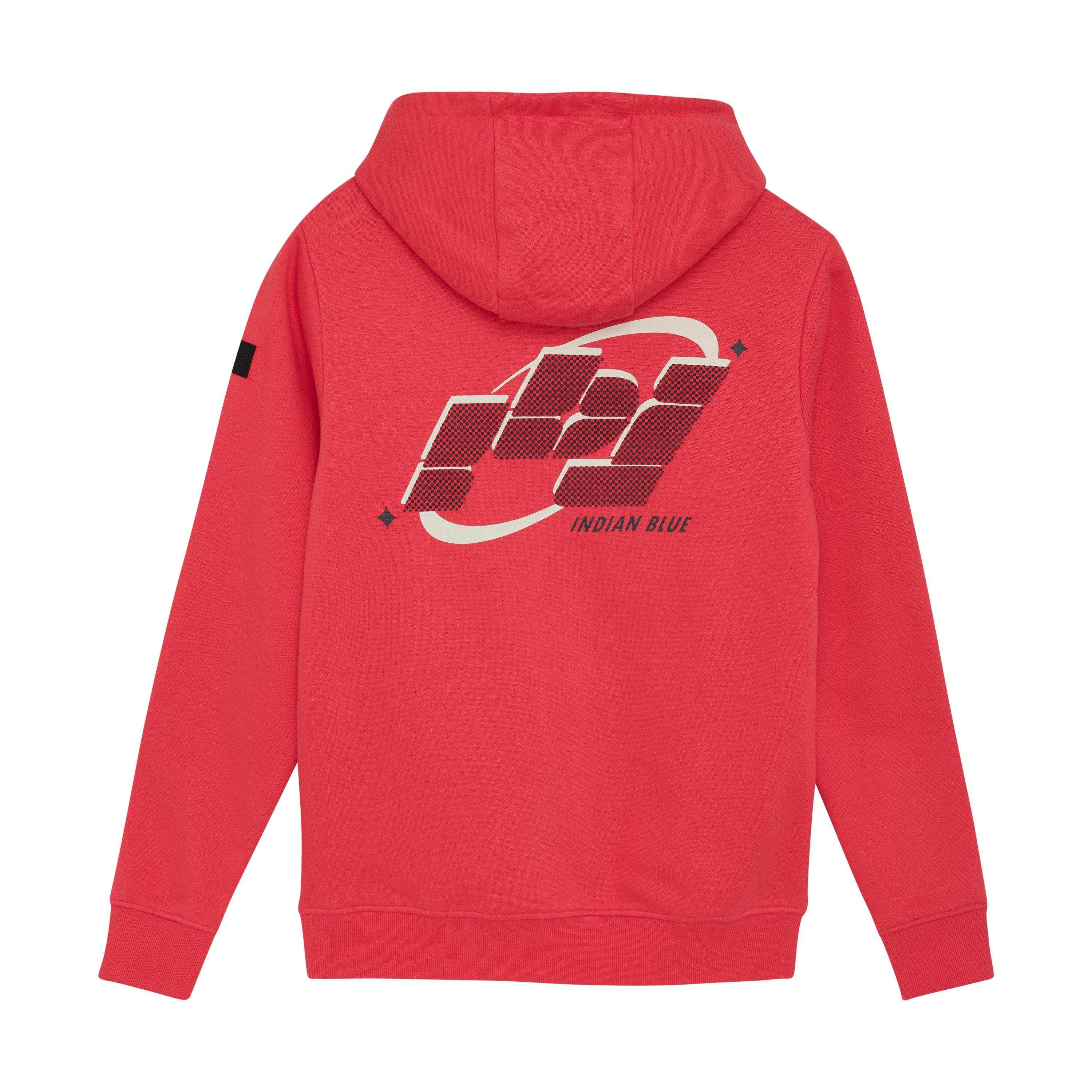 Jongens Hoodie IBJ van Indian Blue Jeans in de kleur Hibiscus Red in maat 176.