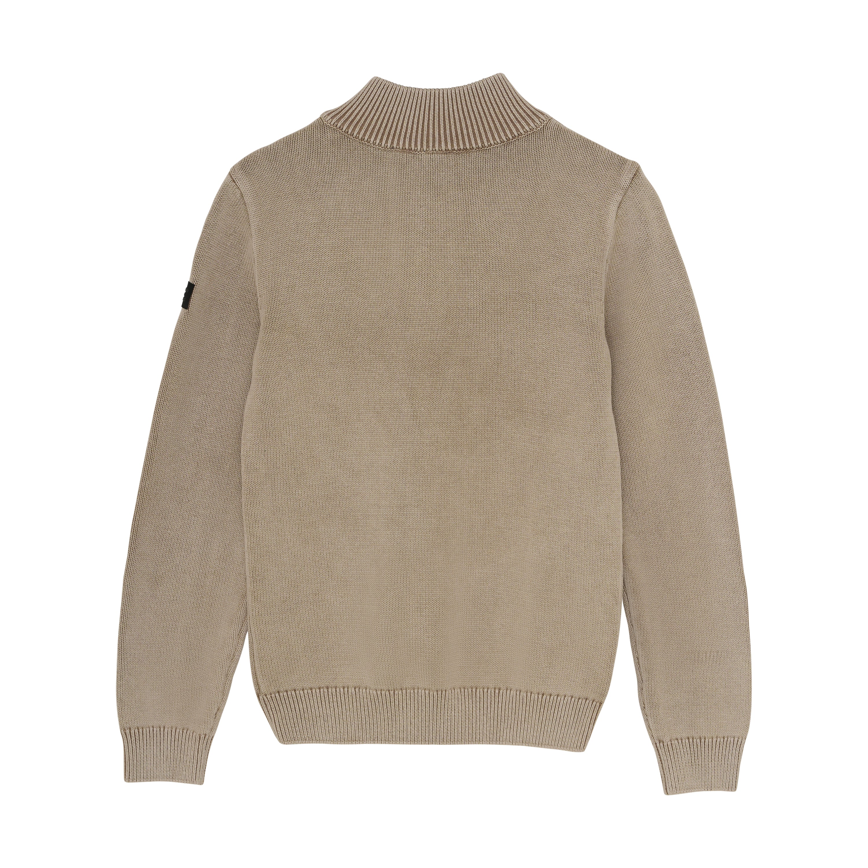 Jongens Knitted Col Buttons Washed van Indian Blue Jeans in de kleur Timber Wolf in maat 176.