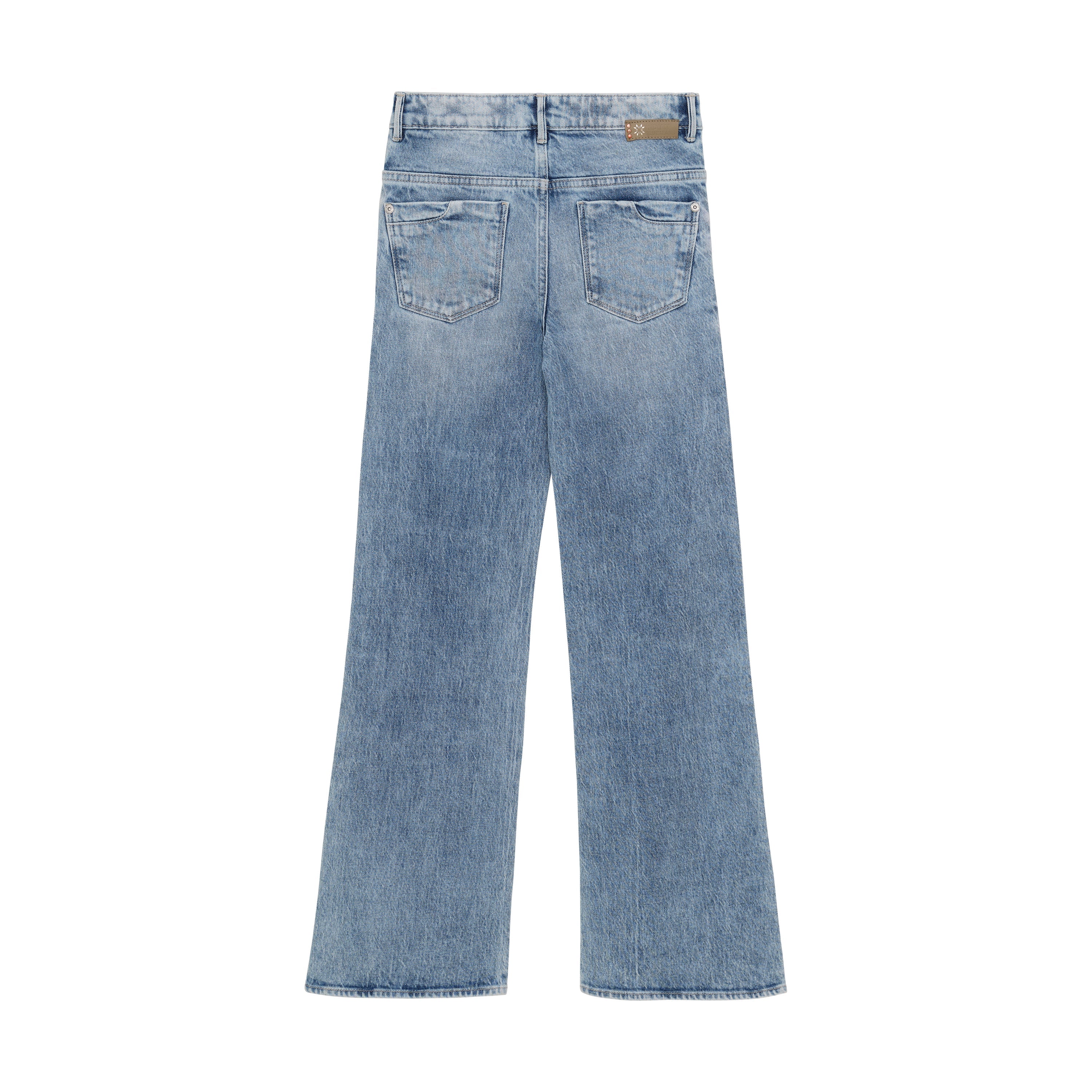 Meisjes Wide Fit Medium Denim van Indian Blue Jeans in de kleur Medium Denim in maat 176.