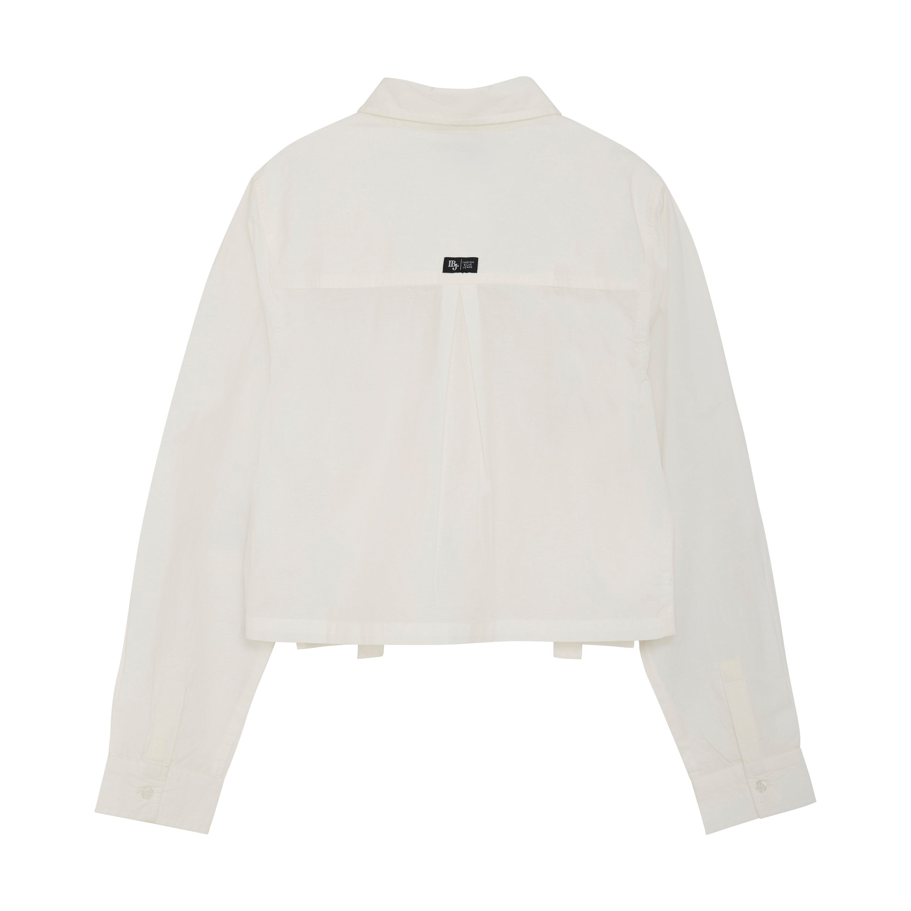 Meisjes Shirt Cropped van Indian Blue Jeans in de kleur Cloud in maat 176.