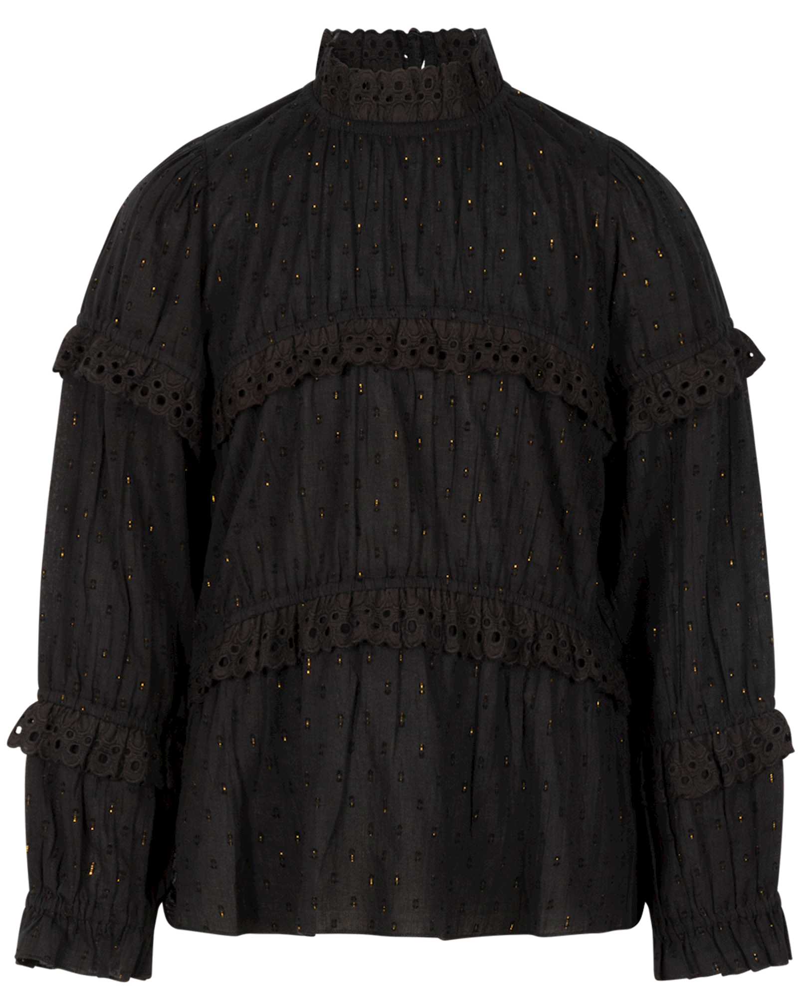 Ai & Ko Blouse Tamila Black - Bubbles & Bo