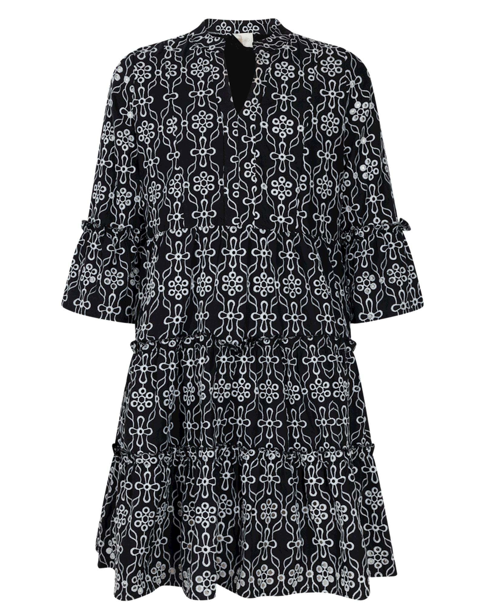 Ai & Ko Dress KAMPUR BRODERIE BLACK - Bubbles & Bo