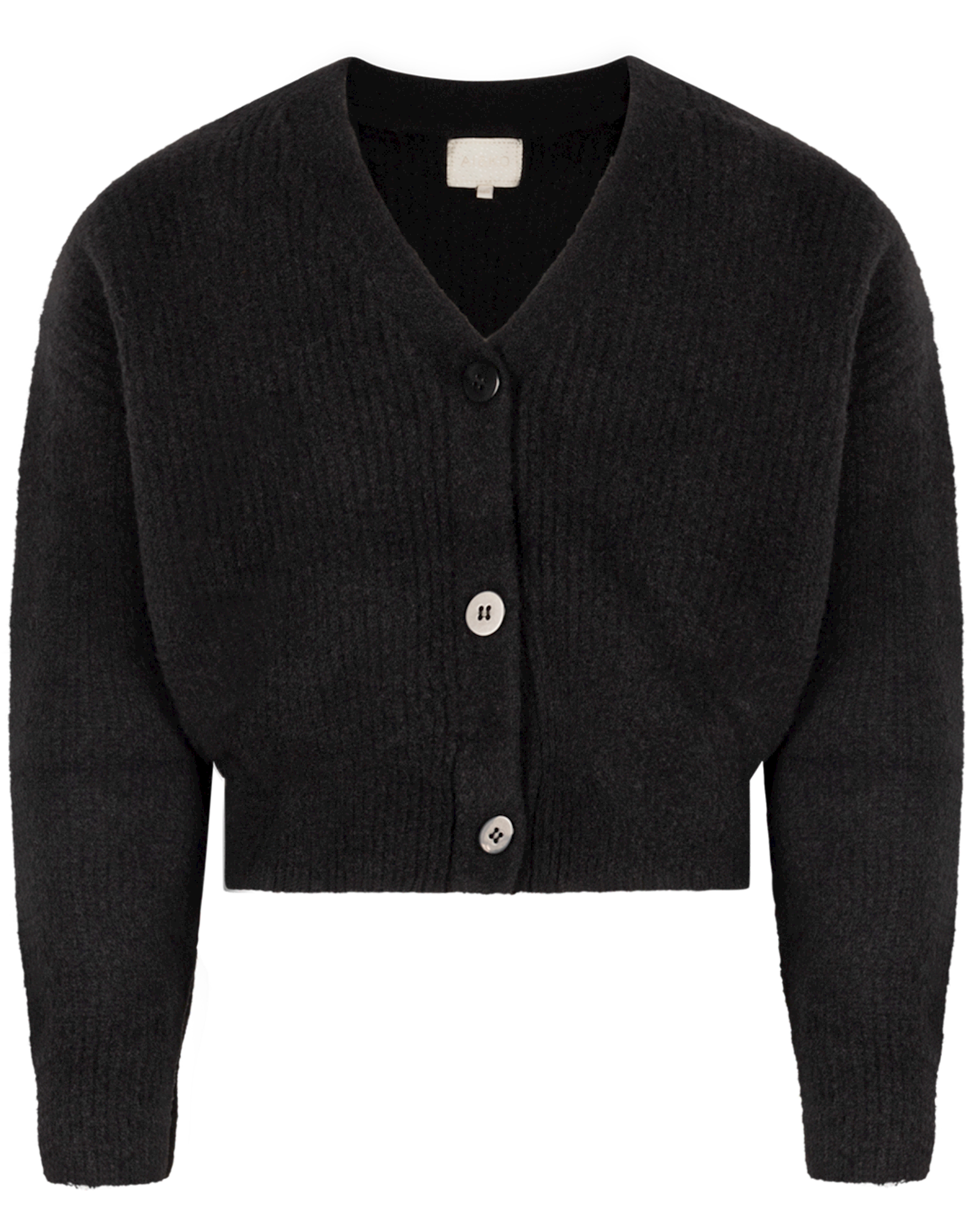 Ai & Ko Knitted Cardigan Binthy Fringe Black - Bubbles & Bo