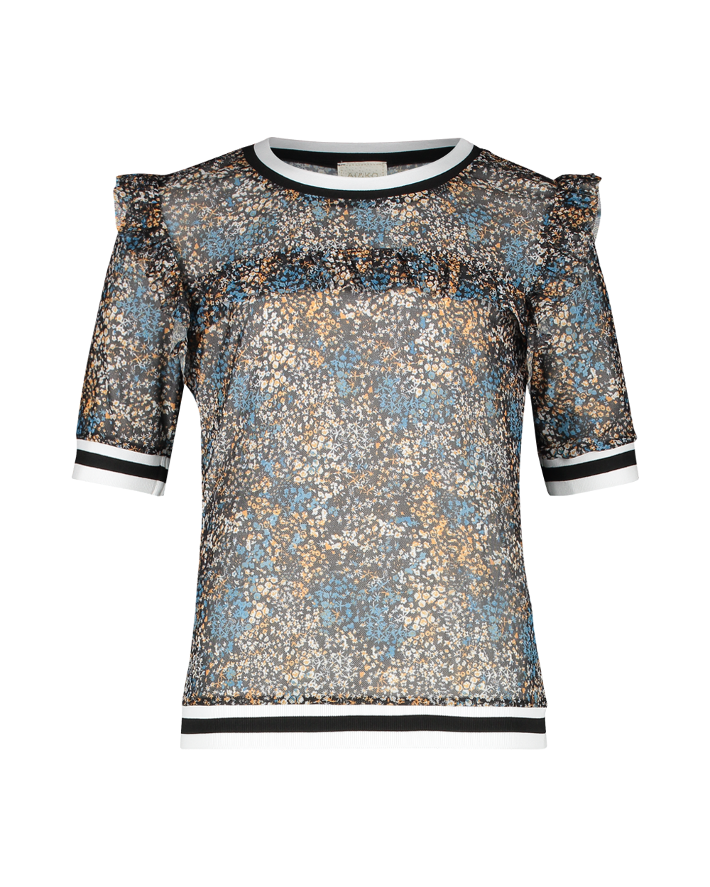 Ai & Ko Top halve mouw Inea Floral - Bubbles & Bo