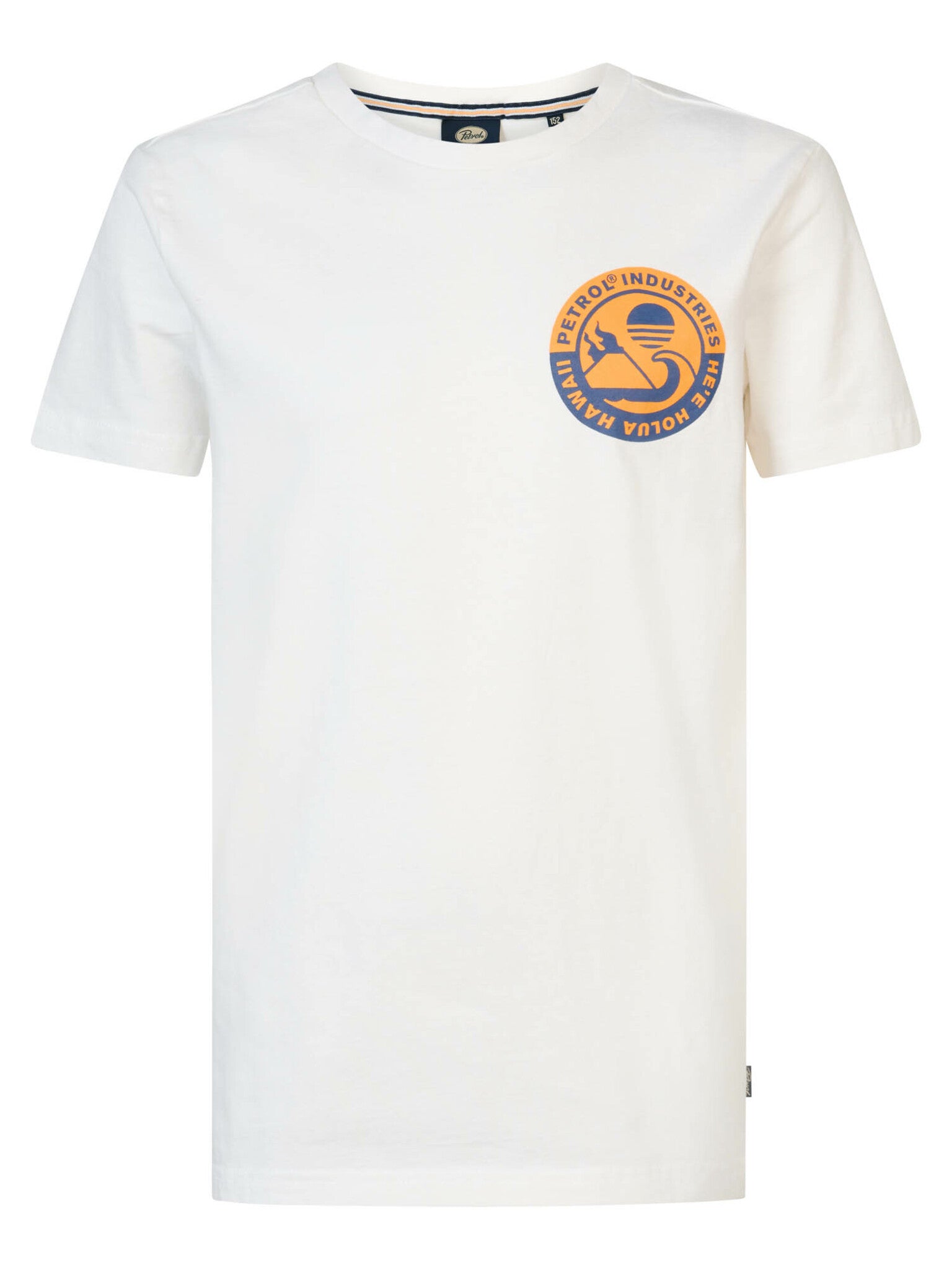 Jongens Boys T-Shirt SS Classic Print van Petrol in de kleur Bright White in maat 176.