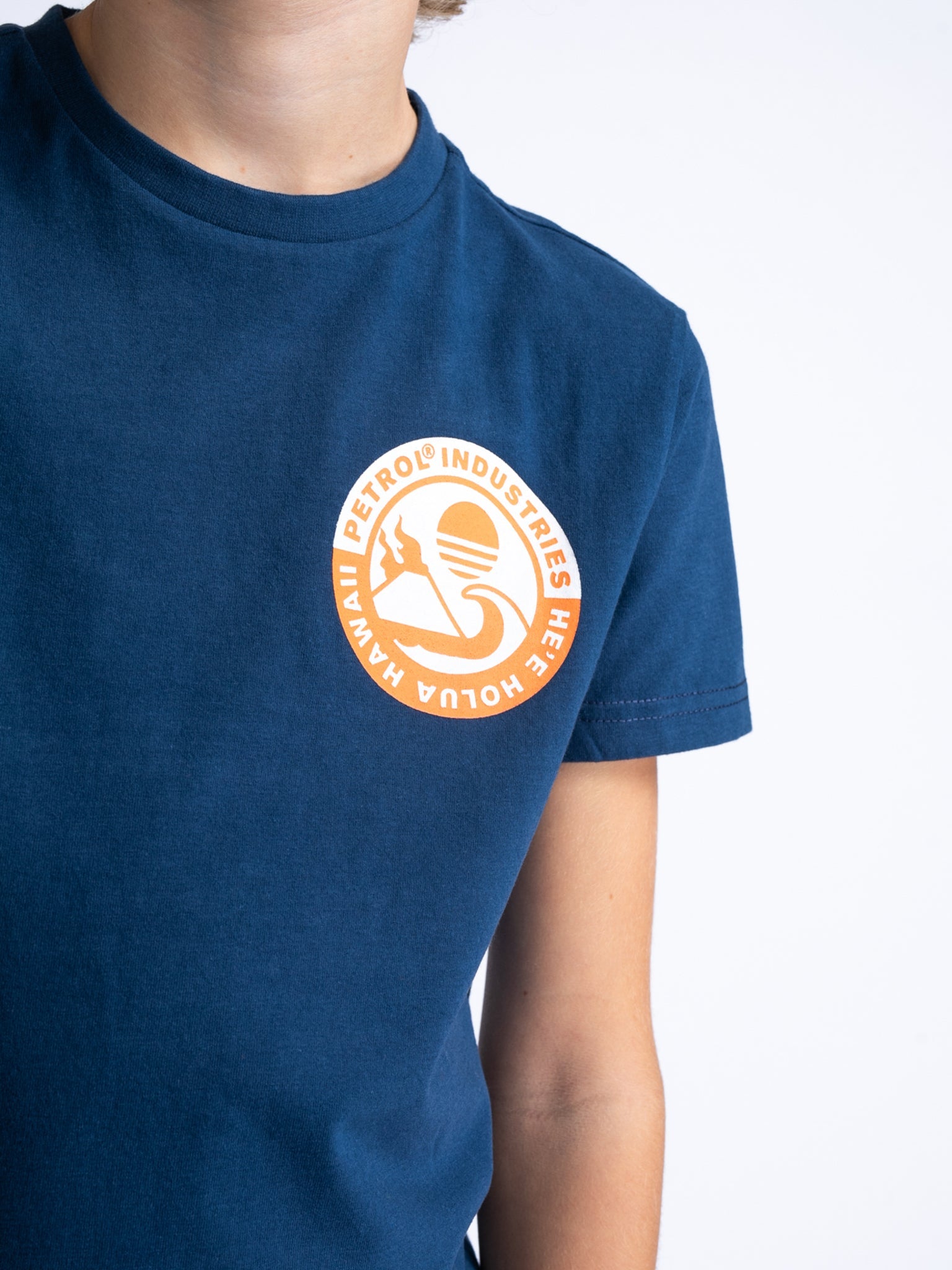 Jongens Boys T-Shirt SS Classic Print van Petrol in de kleur Petrol Blue in maat 176.