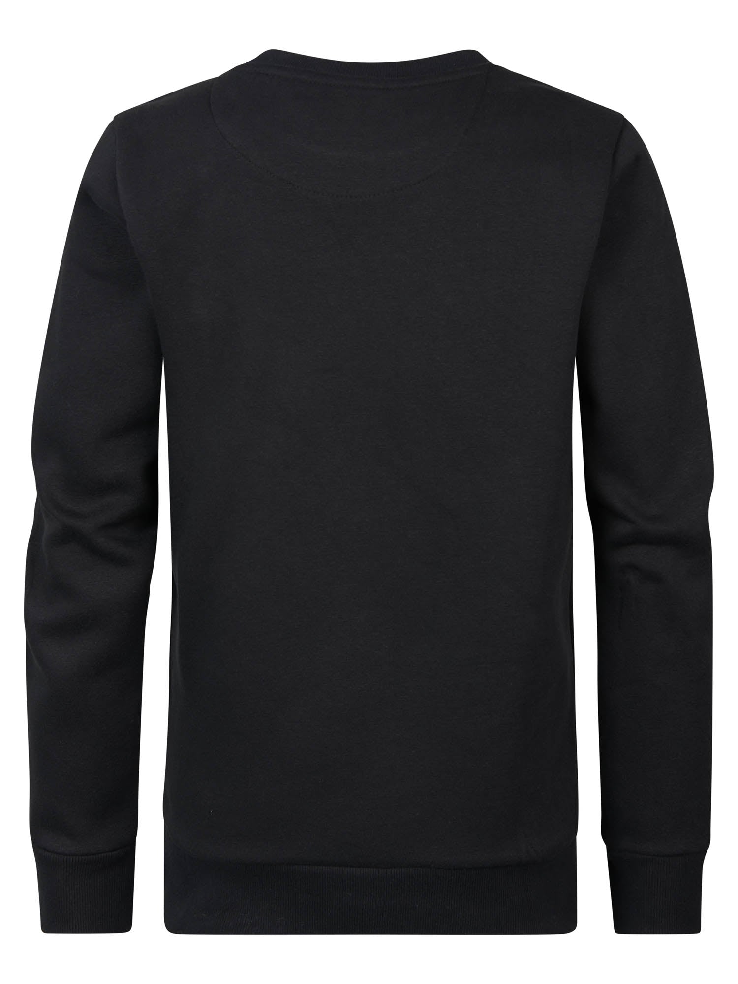 Jongens Sweater Round Neck van Petrol in de kleur Dark Black in maat 164.