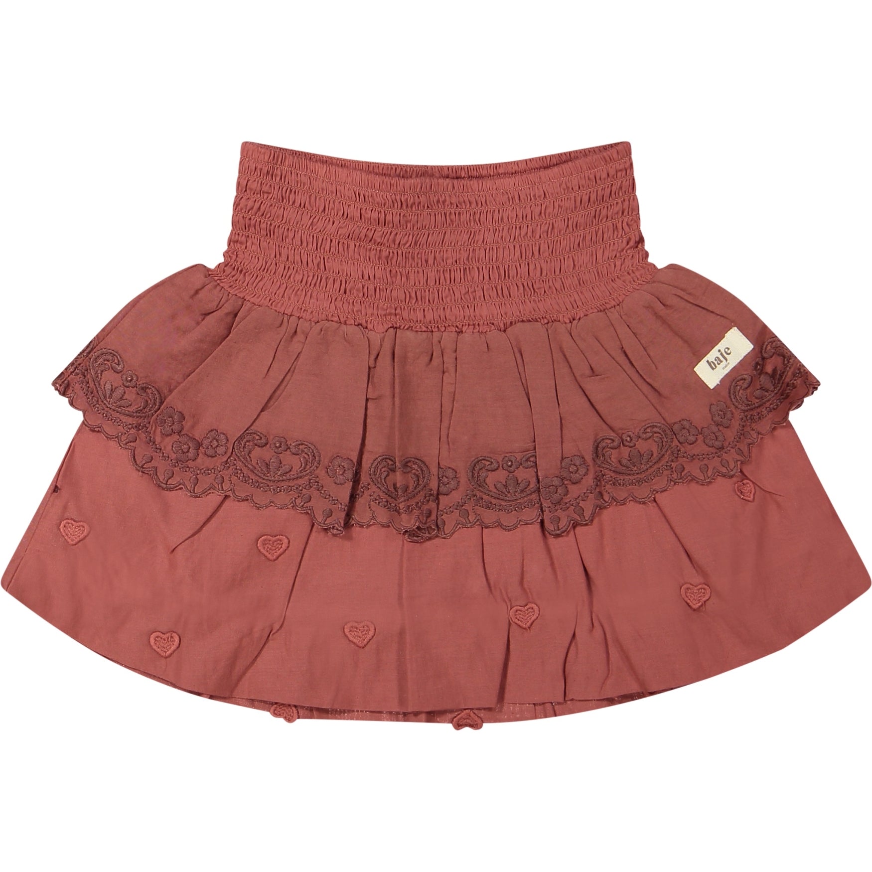 Meisjes Skirt Short Paige van Baje Studio in de kleur Red maroon in maat 134-140.