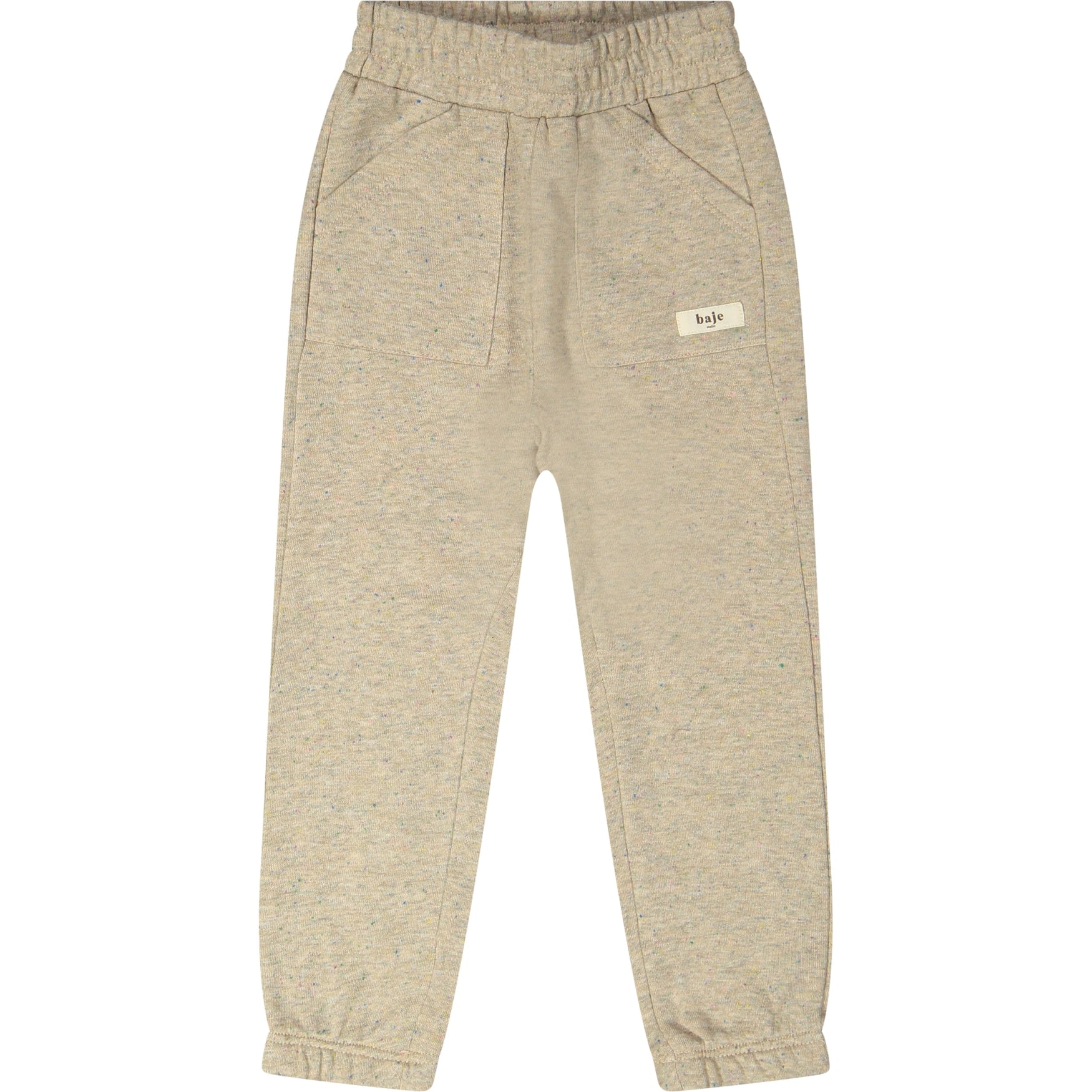 Jongens Pants Mutrux van Baje Studio in de kleur Sand melange multicolor in maat 134-140.