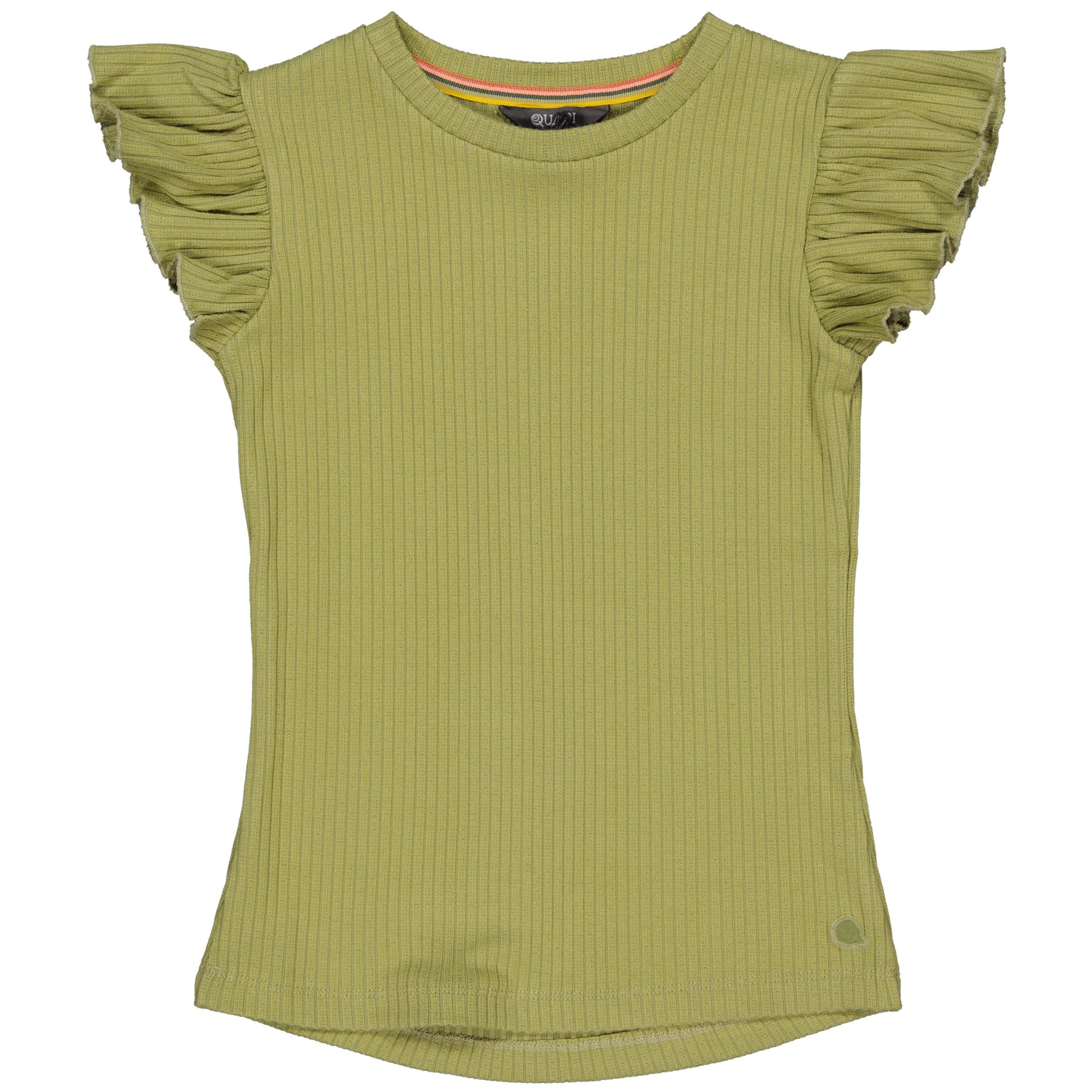 Meisjes Shortsleeve BELIZEQS241 van Quapi in de kleur Cedar Green in maat 122-128.