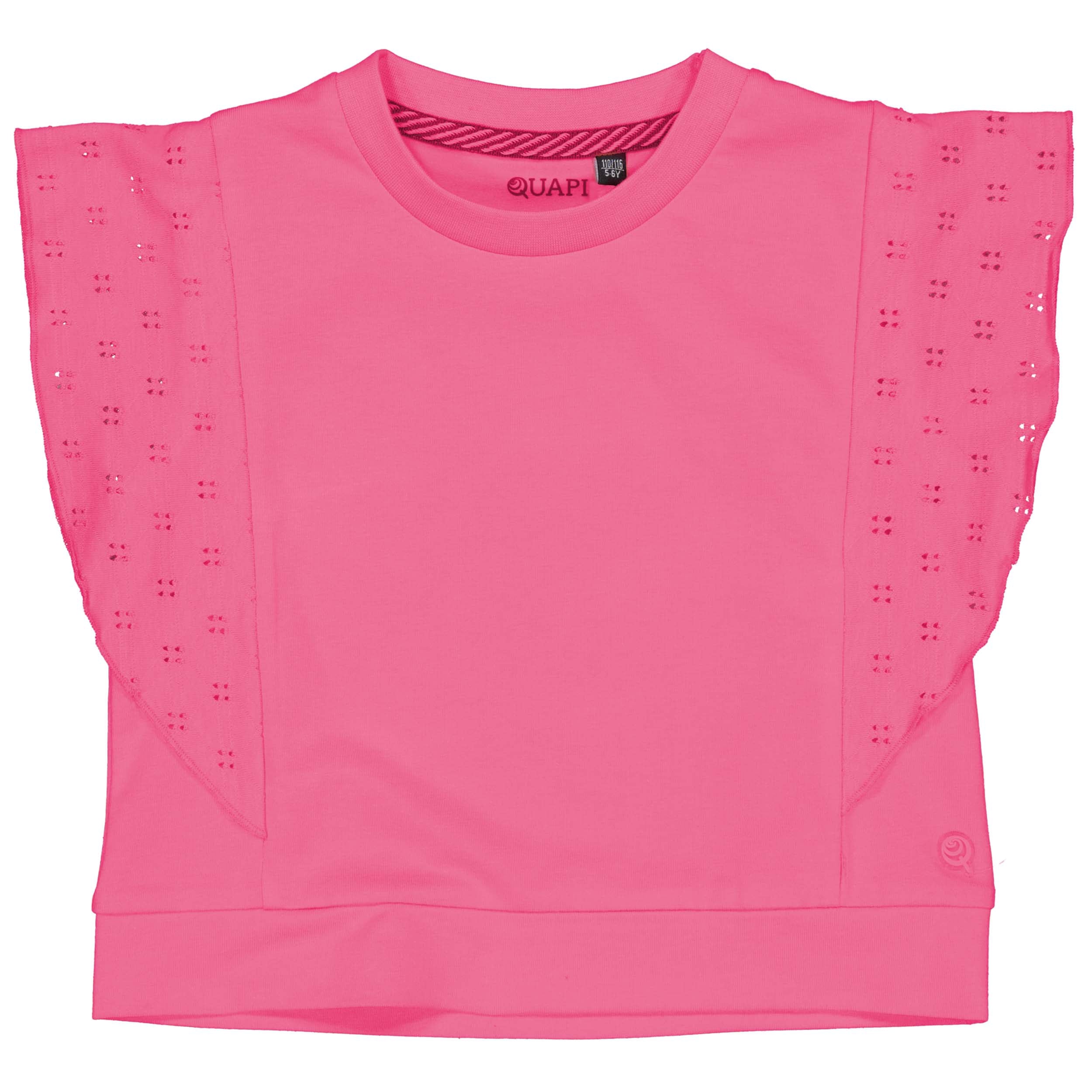 Meisjes Shortsleeve BIRGITQS242 van Quapi in de kleur Pink in maat 122-128.