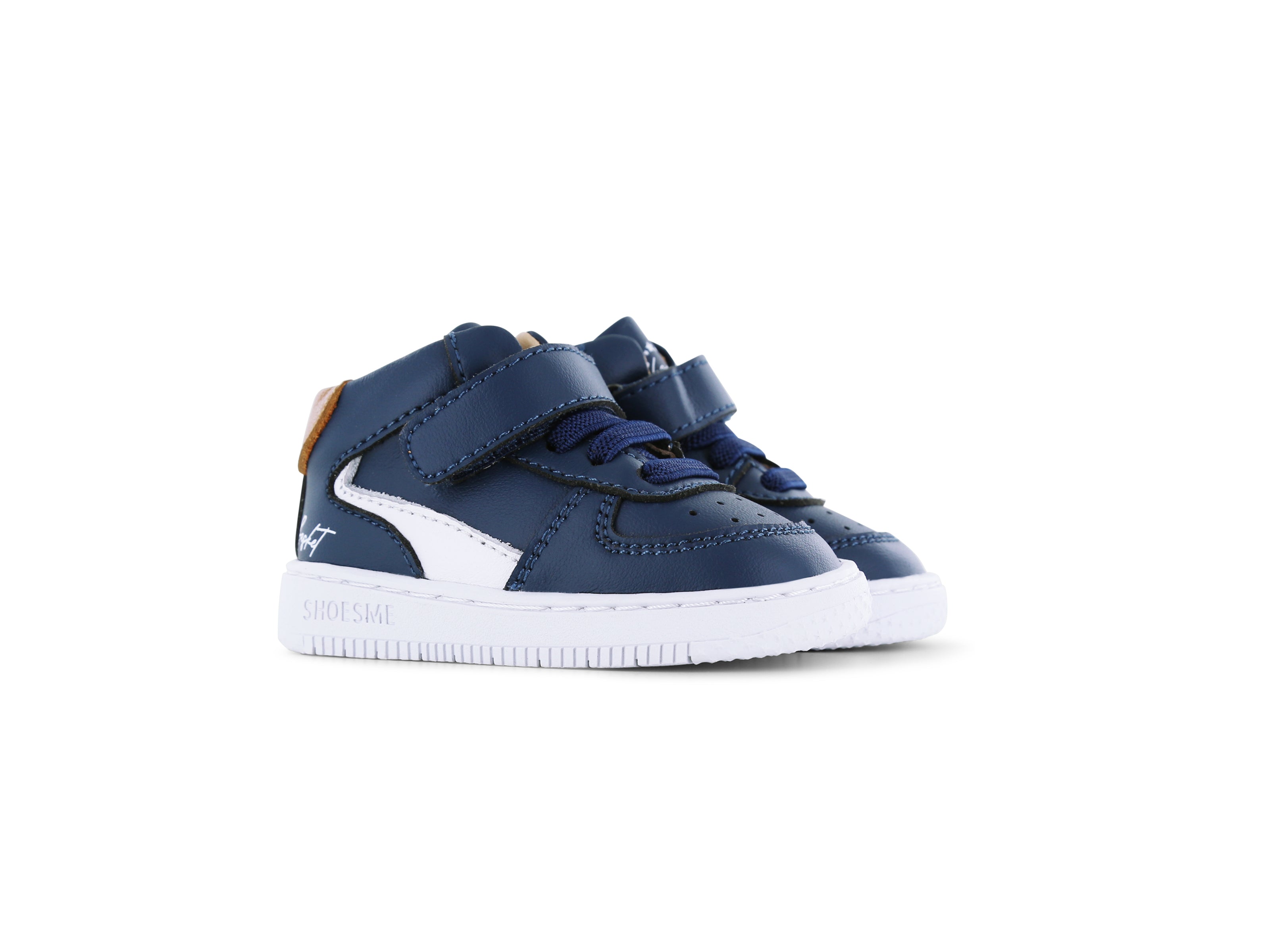 Shoesme Donkerblauwe Basket sneaker