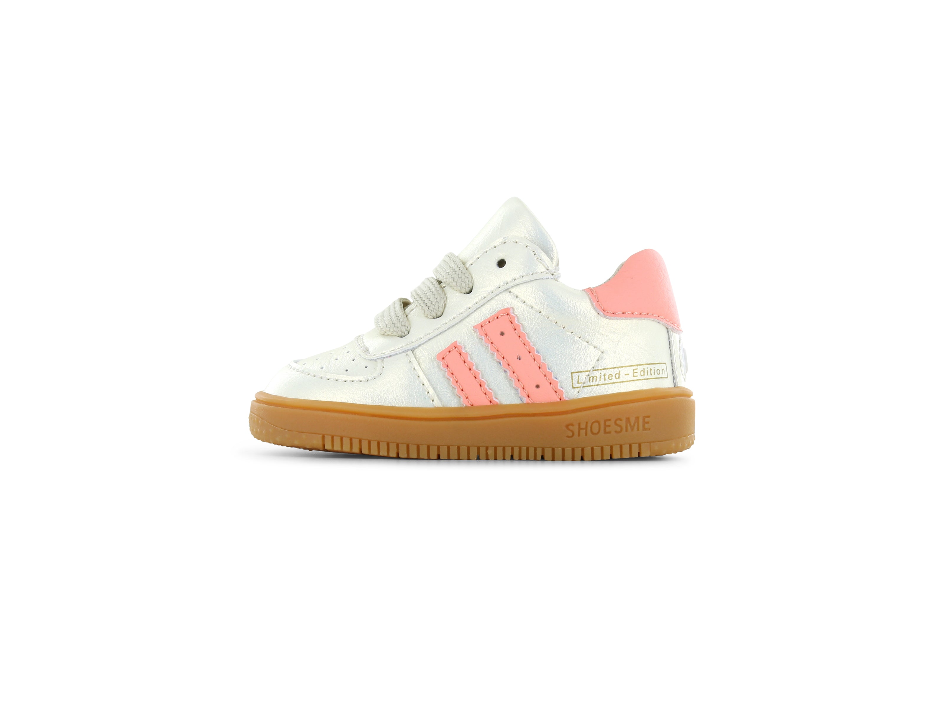 Shoesme gouden sneaker met strepen