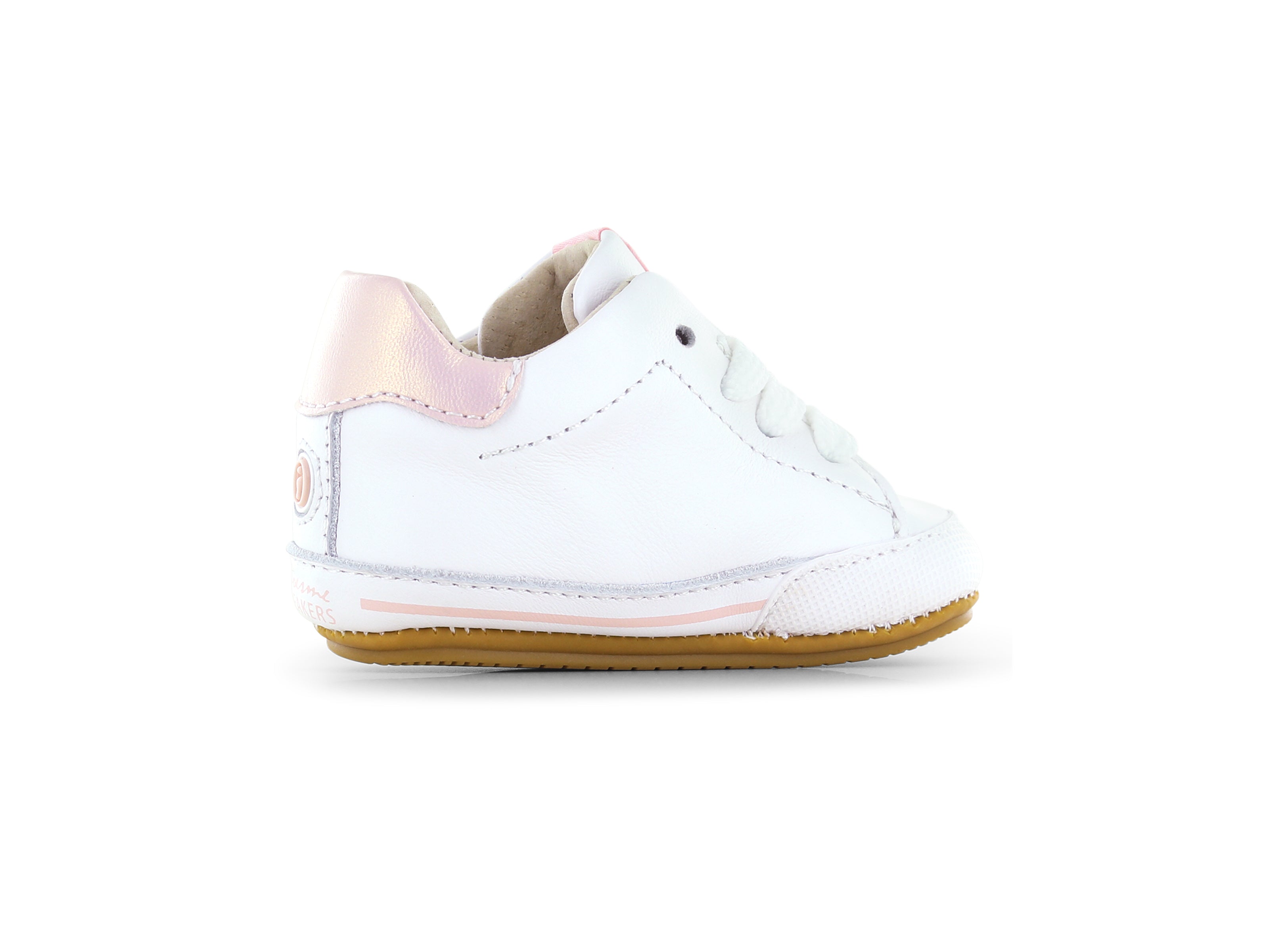 Shoesme Wit - roze BABY-PROOF schoentje