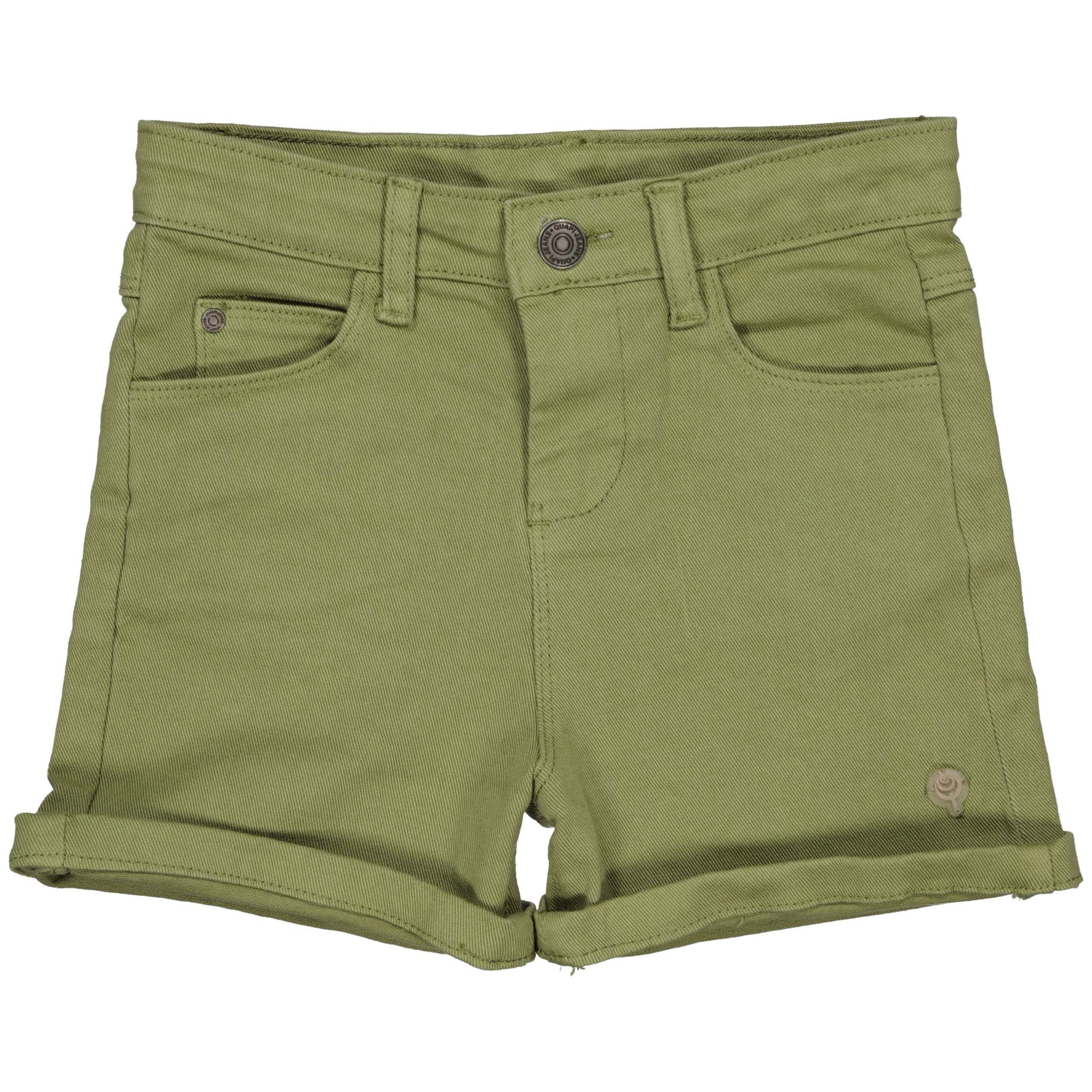 Meisjes Short BRITTEQS242 van Quapi in de kleur Cedar Green in maat 122-128.