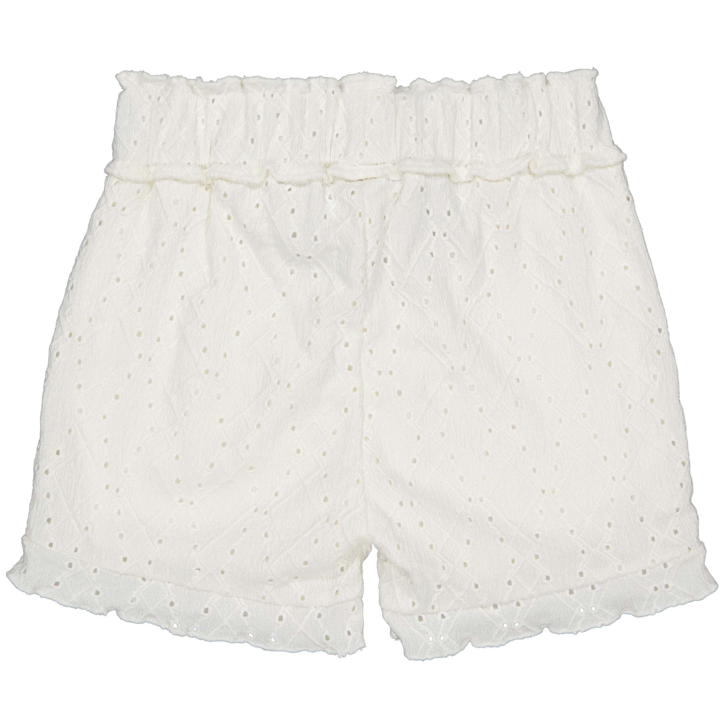 Meisjes Short BRITTQS243 van Quapi in de kleur Ivory White in maat 122-128.