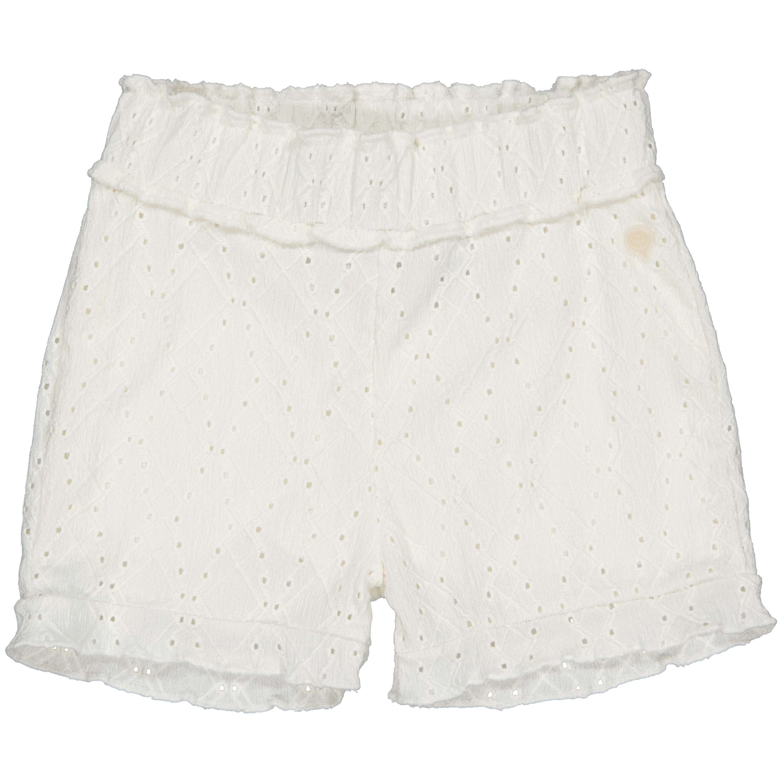 Meisjes Short BRITTQS243 van Quapi in de kleur Ivory White in maat 122-128.