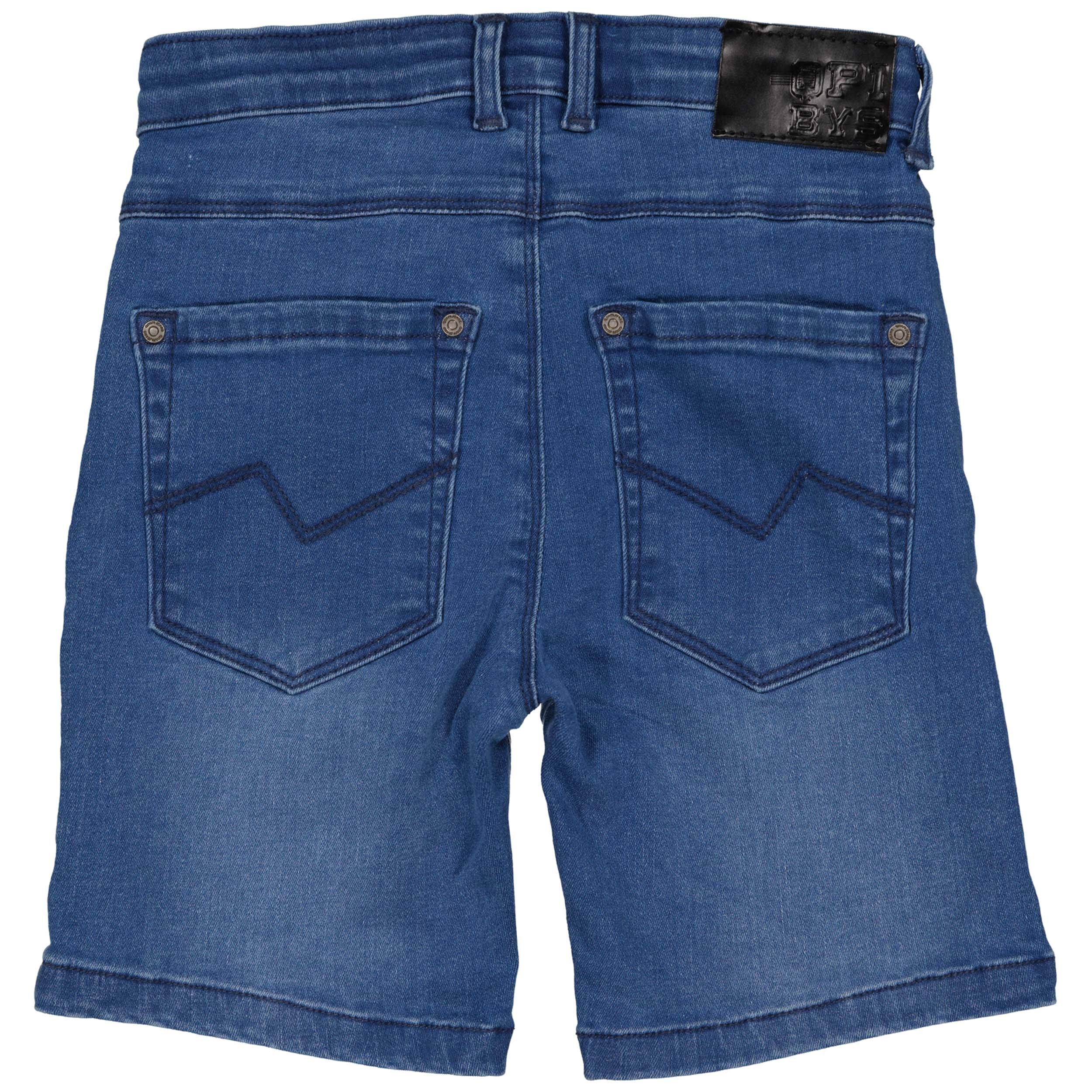 Jongens Jeans Short BUSEQS242 van  in de kleur Blue Denim in maat 122-128.