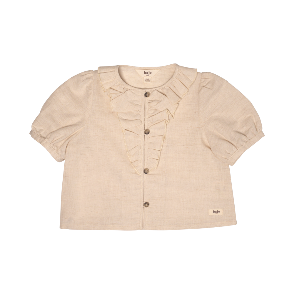 Baje Studio Albany blouse sand - Bubbles & Bo