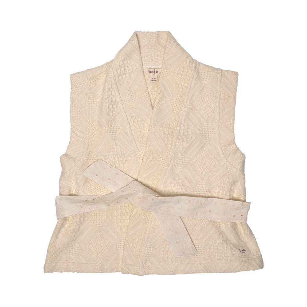 Baje Studio Amanta gilet creme - Bubbles & Bo