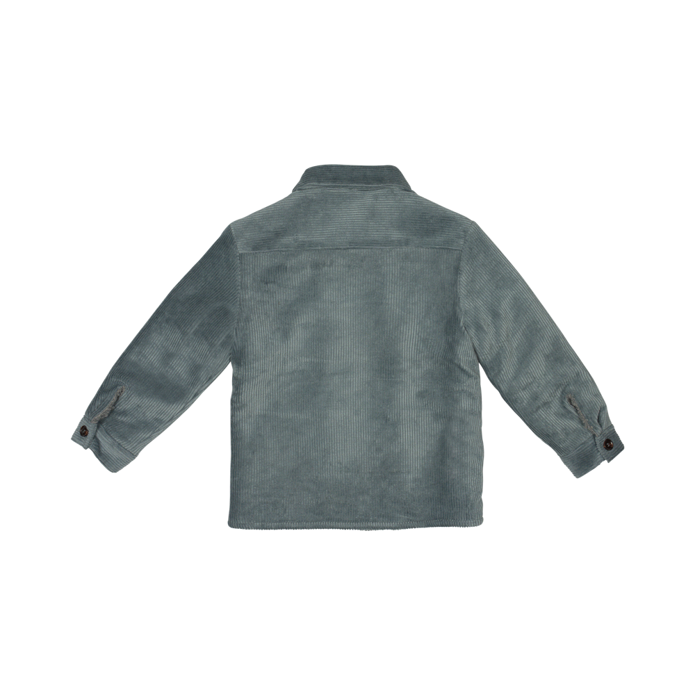 Baje Studio Chaldon corduroy teddy jacket greyish blue - Bubbles & Bo