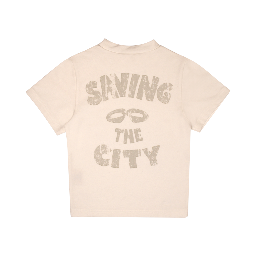 Baje Studio Perth jersey shirt off-white - Bubbles & Bo