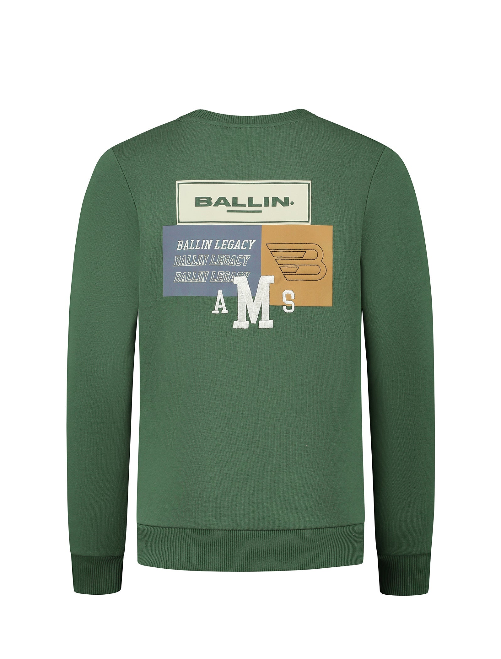 Ballin Amsterdam Crewneck with logo on the front and back artwork - Bubbles & Bo