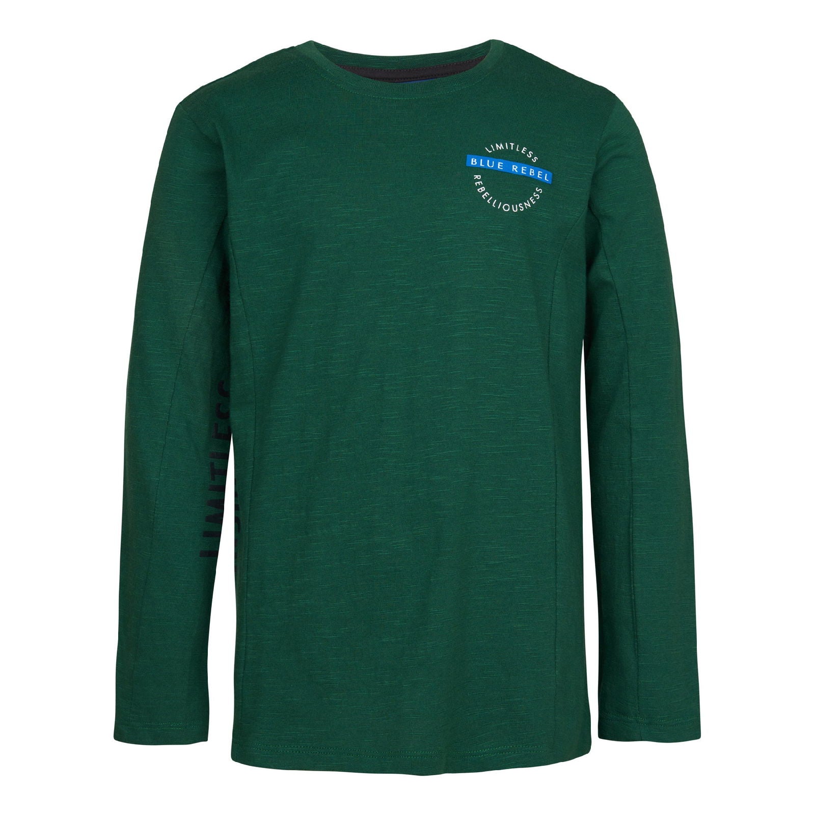 Blue Rebel Boys Tee Long Slv text Harold - Bubbles & Bo