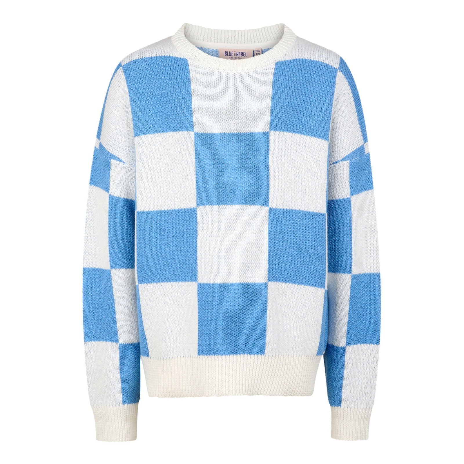 Blue Rebel Knitted Sweater Blocked Leah - Bubbles & Bo