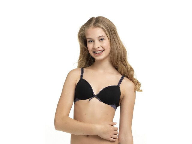 Boobs&Bloomers Padded soft bra Anny zwart Ondergoed - Bubbles & Bo