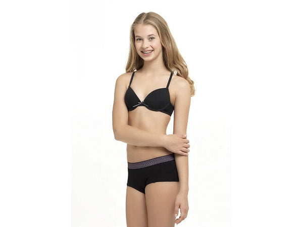 Boobs&Bloomers Padded soft bra Anny zwart Ondergoed - Bubbles & Bo