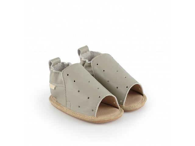 Boumy Baby slofjes Sam pale grey Schoenen - Bubbles & Bo